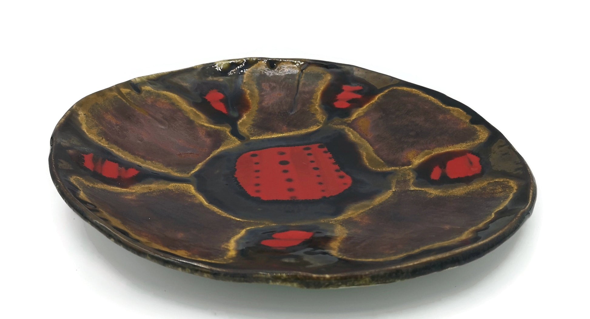 Decorative Plate For Display, Abstract ceramic plate wall decor, 9th anniversary for her, Mothers Day Gift Fro Daughter, Best Gifts For Her - Ceramica Ana Rafael