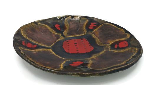 Decorative Plate For Display, Abstract ceramic plate wall decor, 9th anniversary for her, Mothers Day Gift Fro Daughter, Best Gifts For Her - Ceramica Ana Rafael