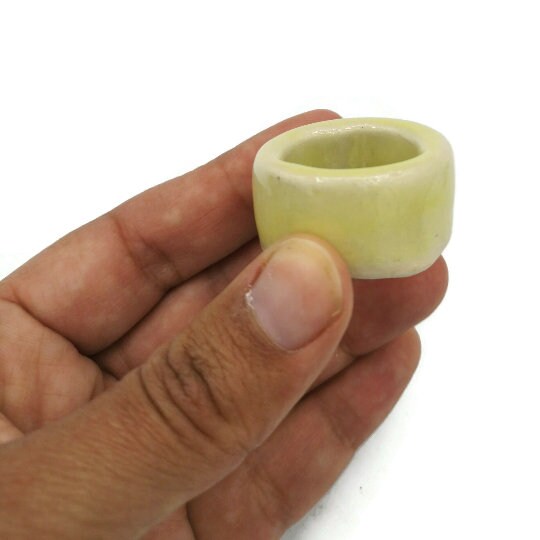 4Pc Large Hole Tube Beads, Macrame Ceramic Beads Decorative Big Dread Beads for Men - Ceramica Ana Rafael