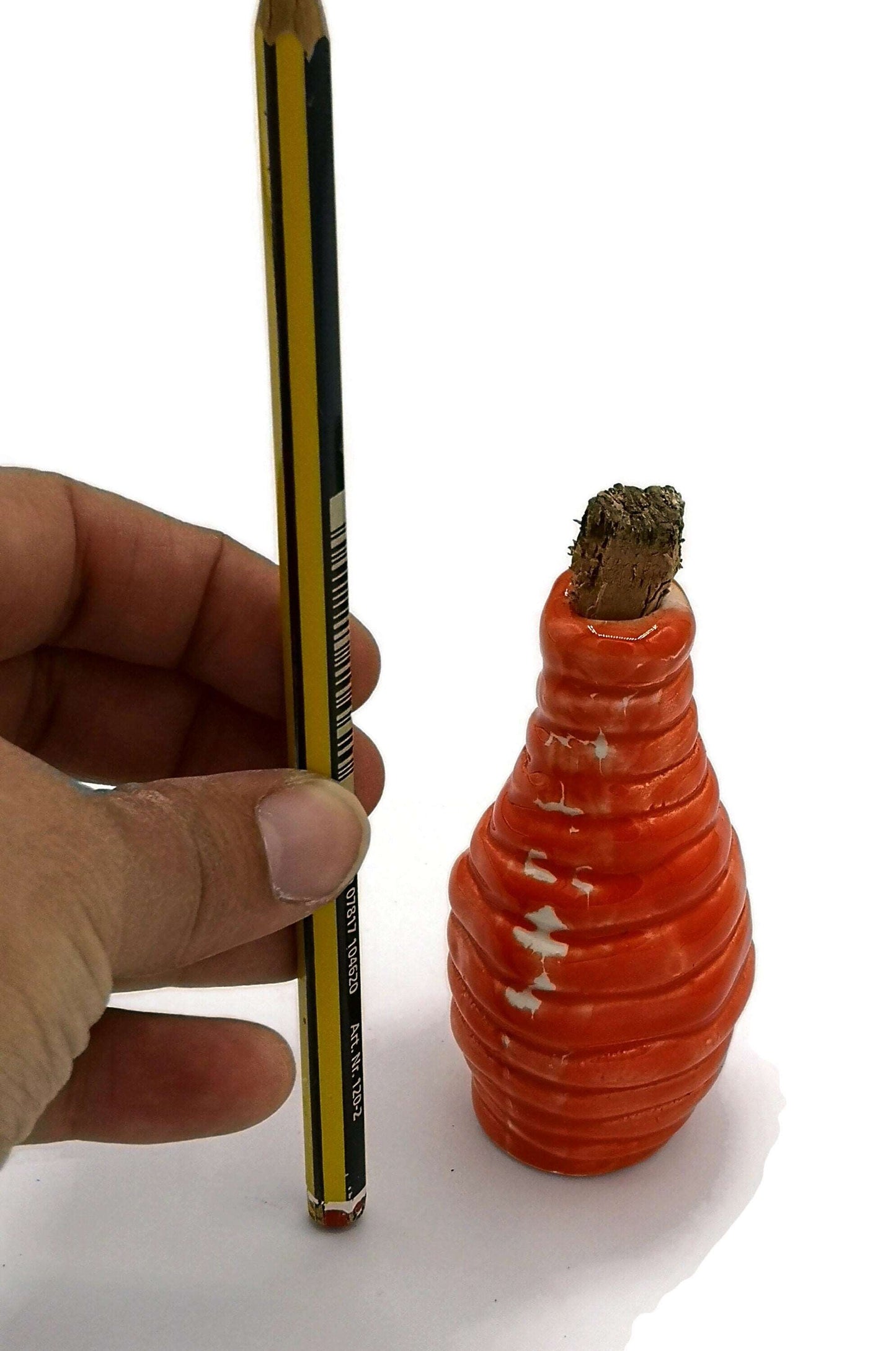 1Pc 85mm Handmade Ceramic Bottle, Cute Wedding Favors Miniature Bottle With Cork, Decorative Small Ceramic Vase, Unique Host Gift, Tea Party