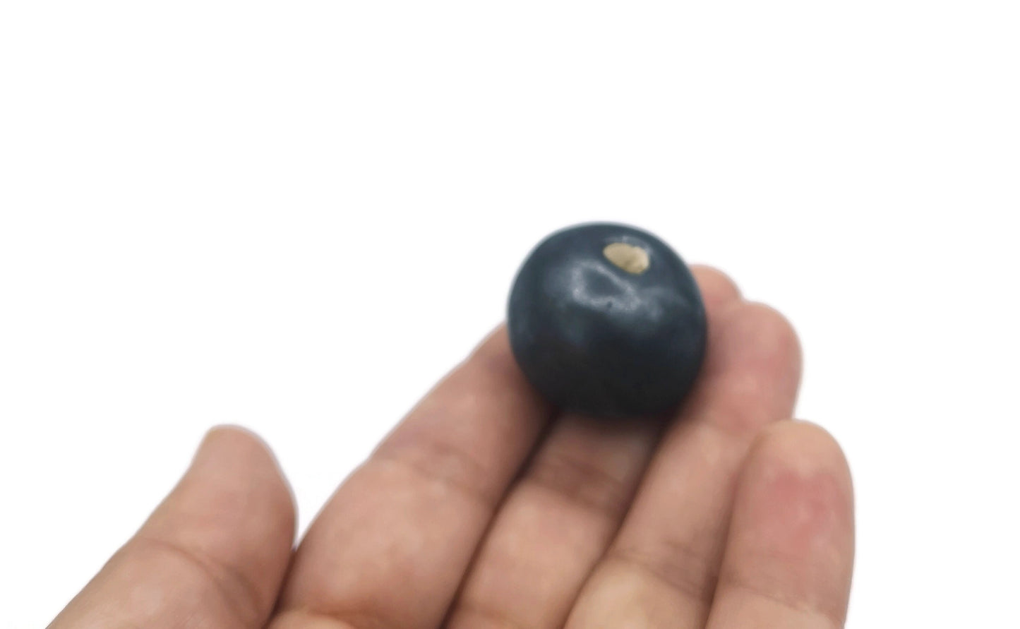 1Pc 30/25/20mm Handmade Ceramic Extra Large Macrame Beads with Large Holes 7mm- Round Clay Beads for Unique Jewelry Making - Bubblegum Style - Ceramica Ana Rafael