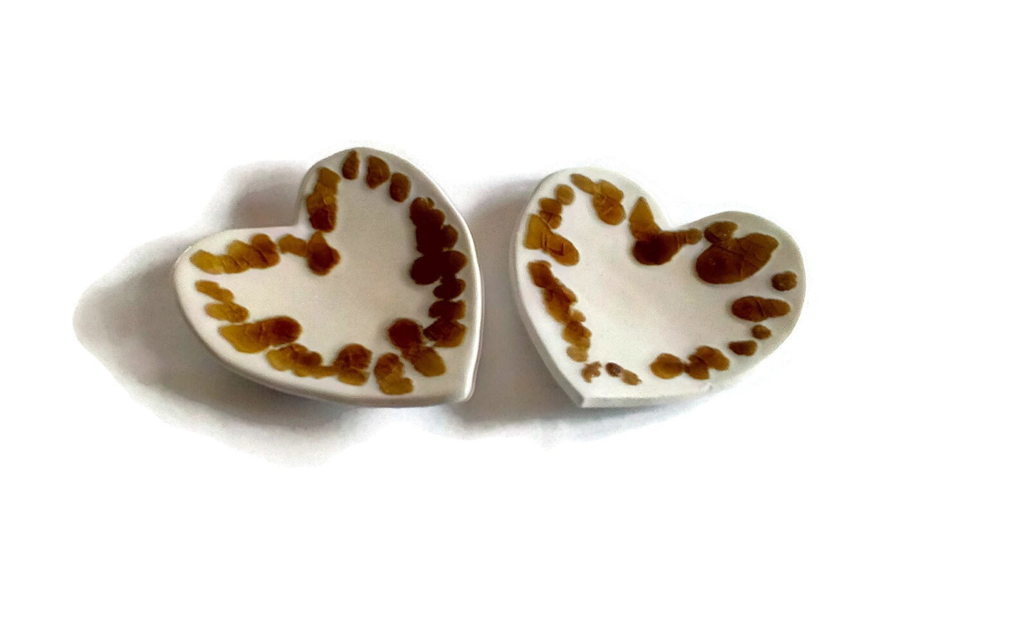 White Handmade Ceramic Heart Ring Holder Dish, Custom Jewelry Dish Best Gifts For Her, Mom Birthday Gift From Daughter, Best Sellers - Ceramica Ana Rafael