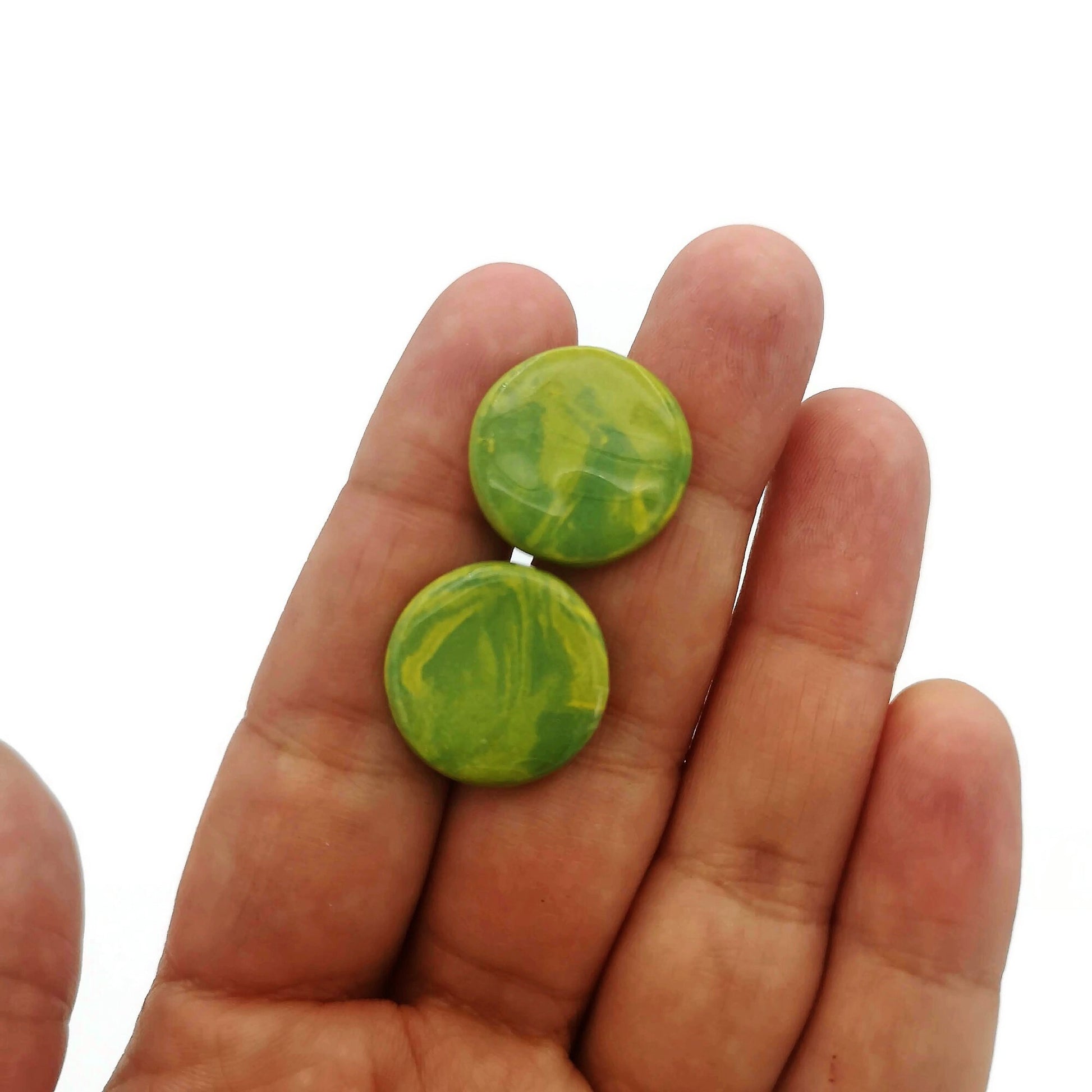 Handmade Ceramic Cufflinks For Men, Valentines Day Gift for Boyfriend, 9th Anniversary Gift for Husband, Best Gifts for Him - Ceramica Ana Rafael