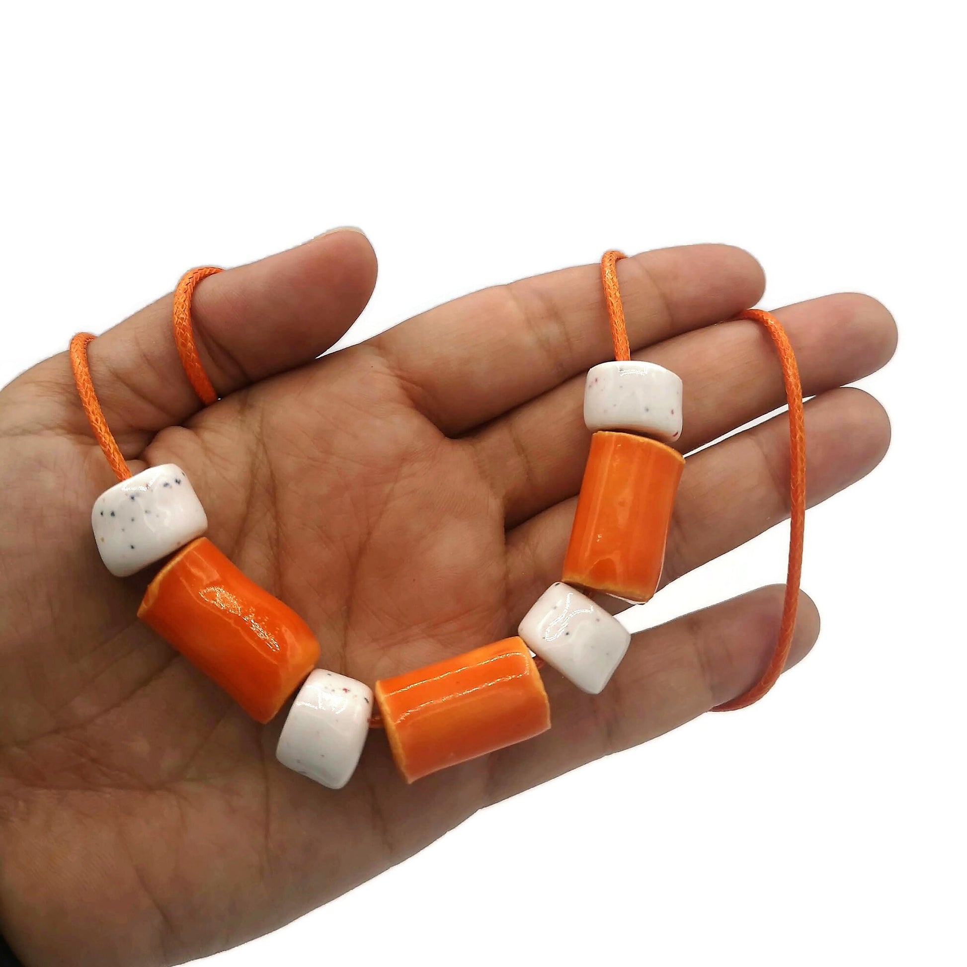 Everyday Necklace, Trendy Beaded Necklace Best Gifts For Her, Boho Statement Necklace, Colorful Aesthetic Mothers Day Gift From Daugher - Ceramica Ana Rafael