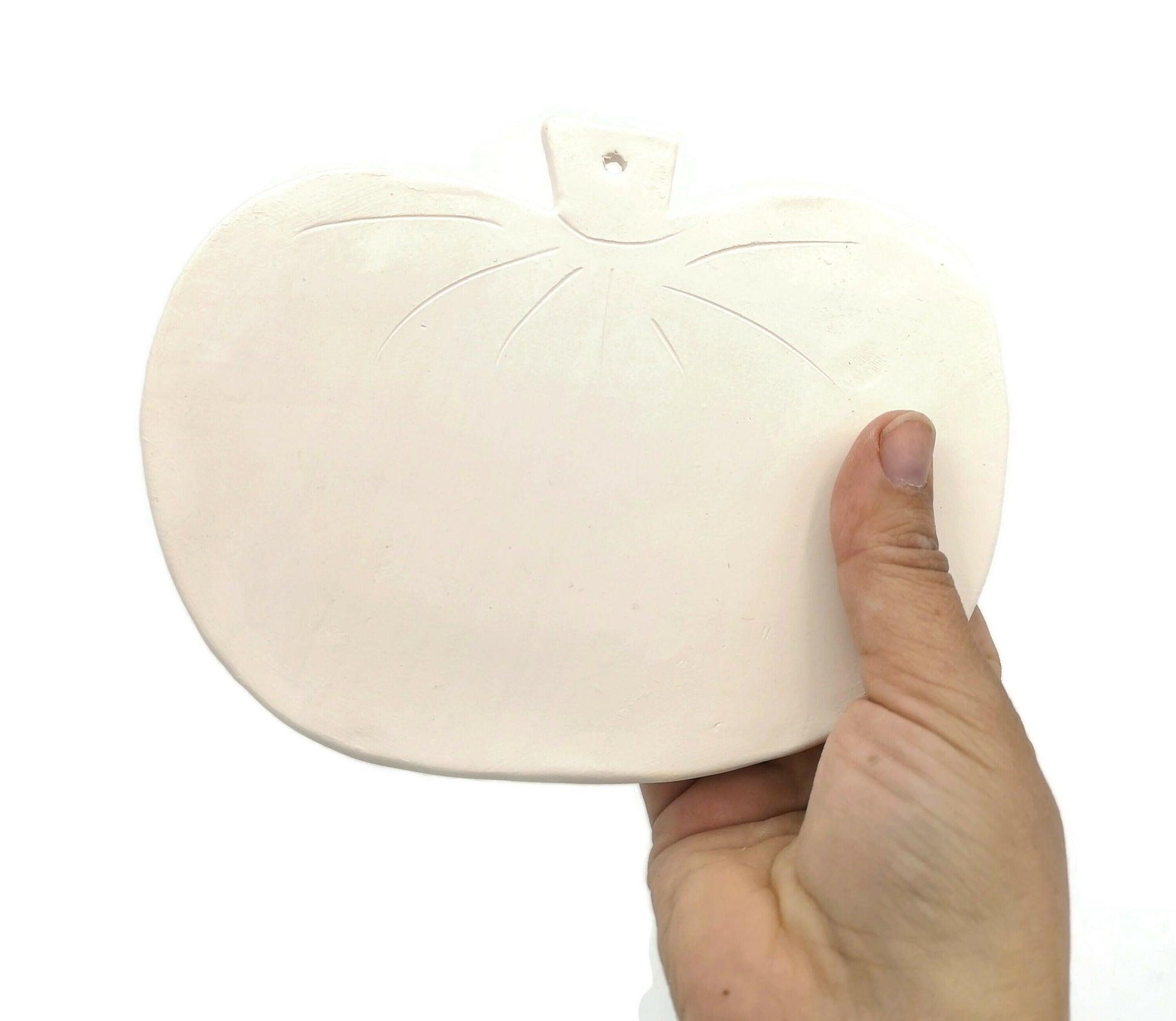 2Pc Large Ceramic Bisque Blank Pumpkin Ready To Paint For Halloween Decor Wall Hanging, Best Sellers DIY Craft Kit For Adults - Ceramica Ana Rafael