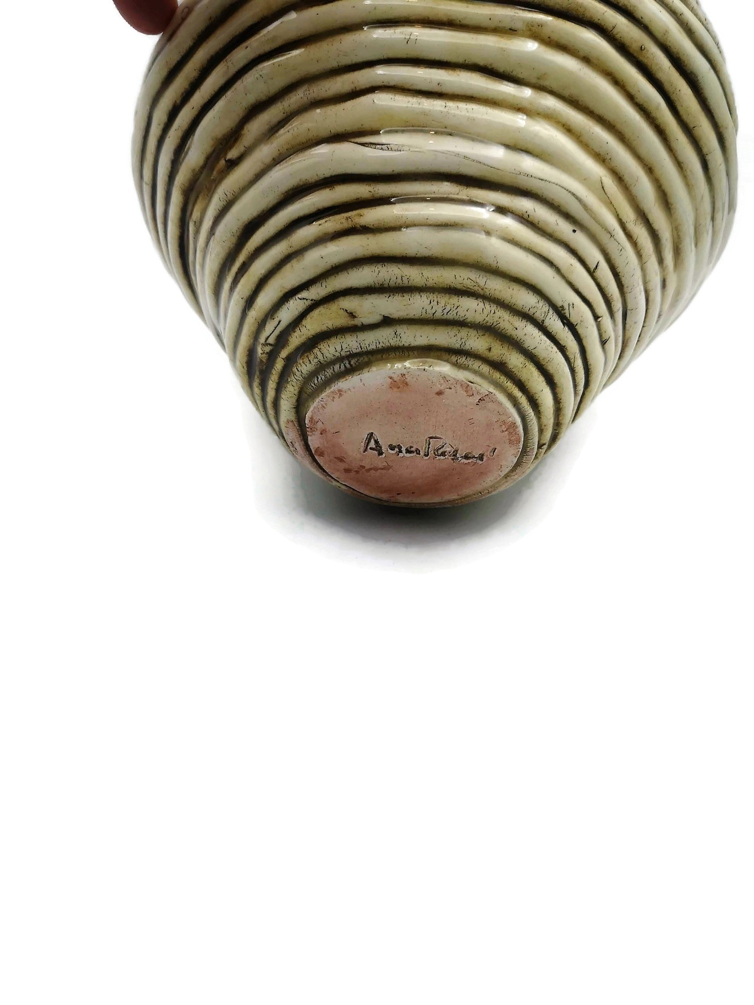 Sculptural Handmade Ceramic Vase, Pottery Vase Irregular Shape, Mom Birthday Gift, Mid Century Modern Abstract Sculpture Vessel - Ceramica Ana Rafael