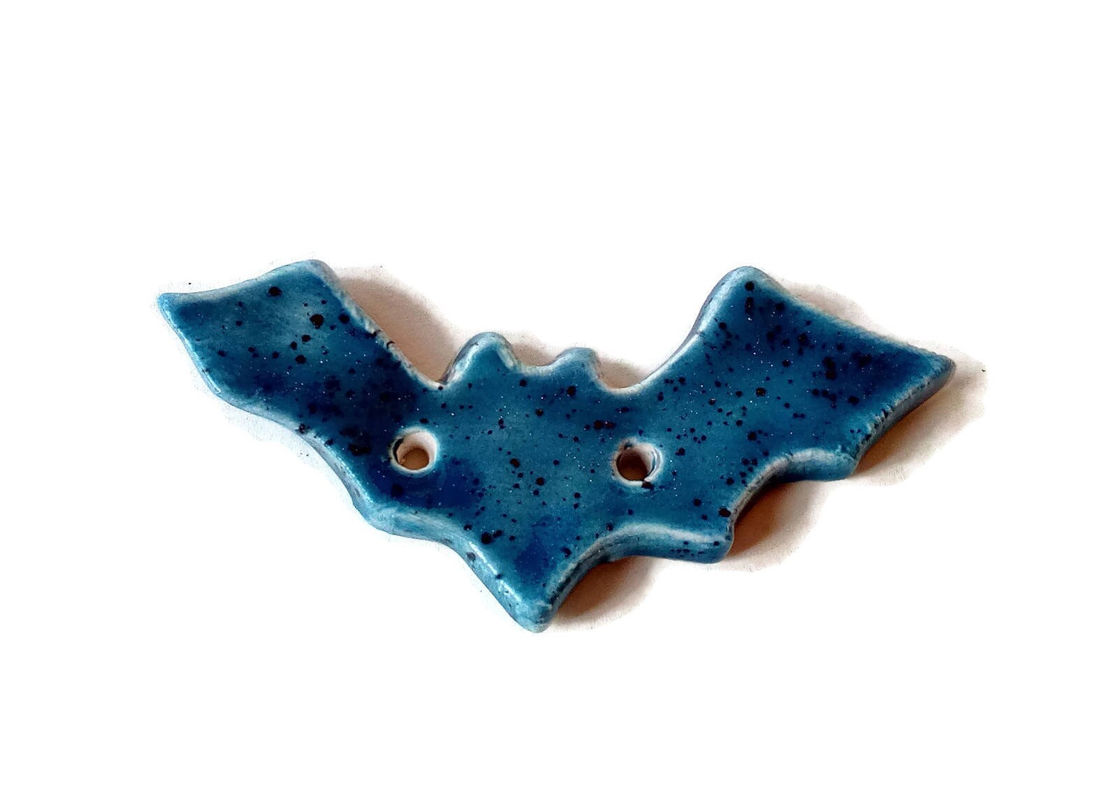 NOVELTY BUTTONS, HALLOWEEN Buttons, Set Of 3 Large Bat Sewing Buttons, Handmade Ceramics Gifts For Her, Handmade Pottery - Ceramica Ana Rafael