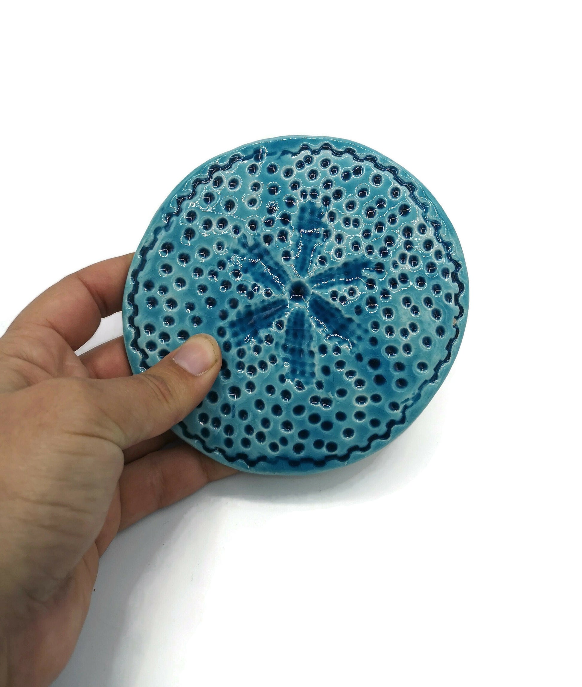 AESTHETIC CERAMIC COASTERS, Modern Round Office Coasters Handmade, Housewarming Gift First Home Clay Coasters - Ceramica Ana Rafael