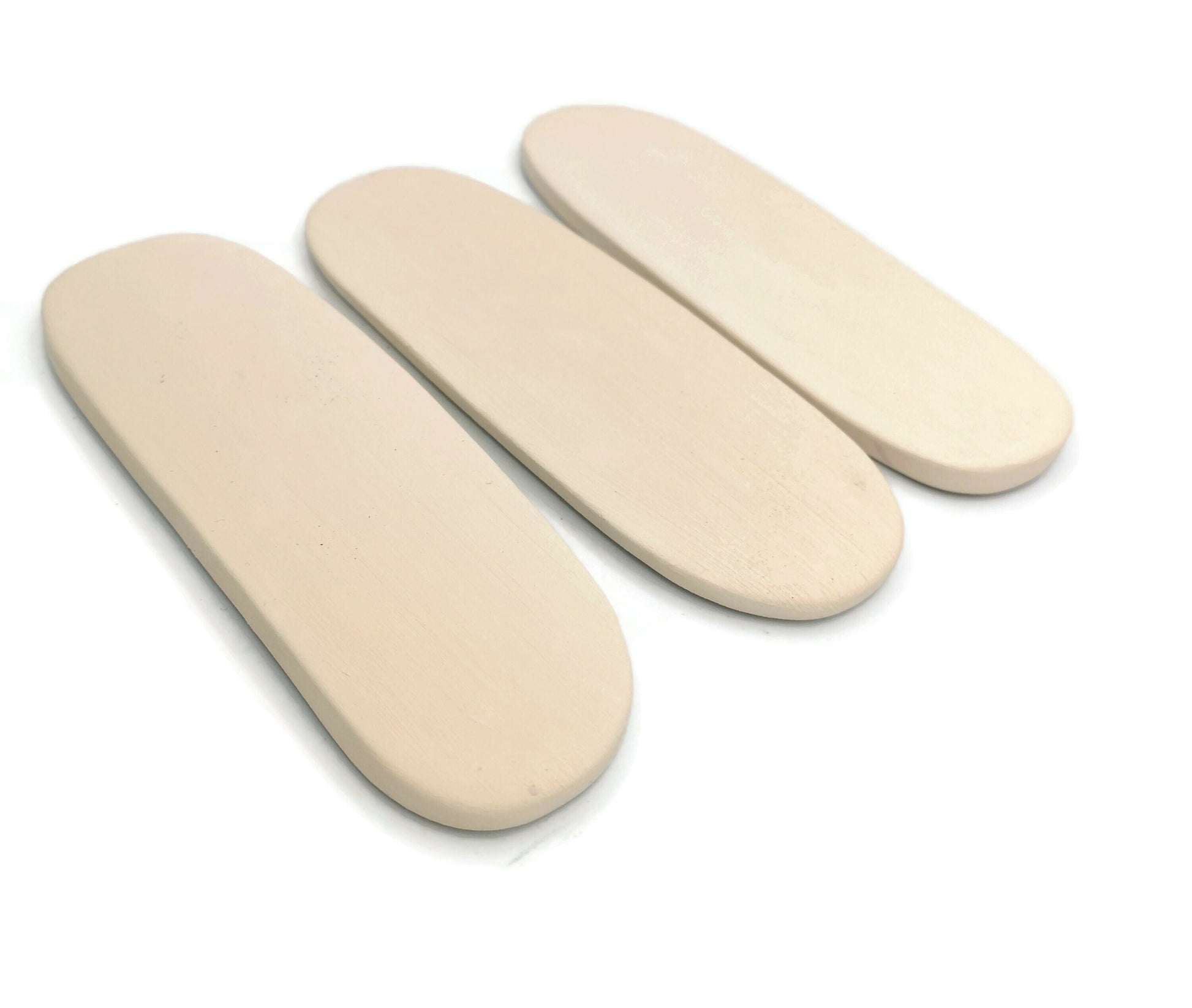 PLAQUE BLANK, SMALL Ceramic Tiles, Set of 3 Ceramic Bisque Ready To Paint Mosaic Pieces, Diy Craft Kits For Adults - Ceramica Ana Rafael