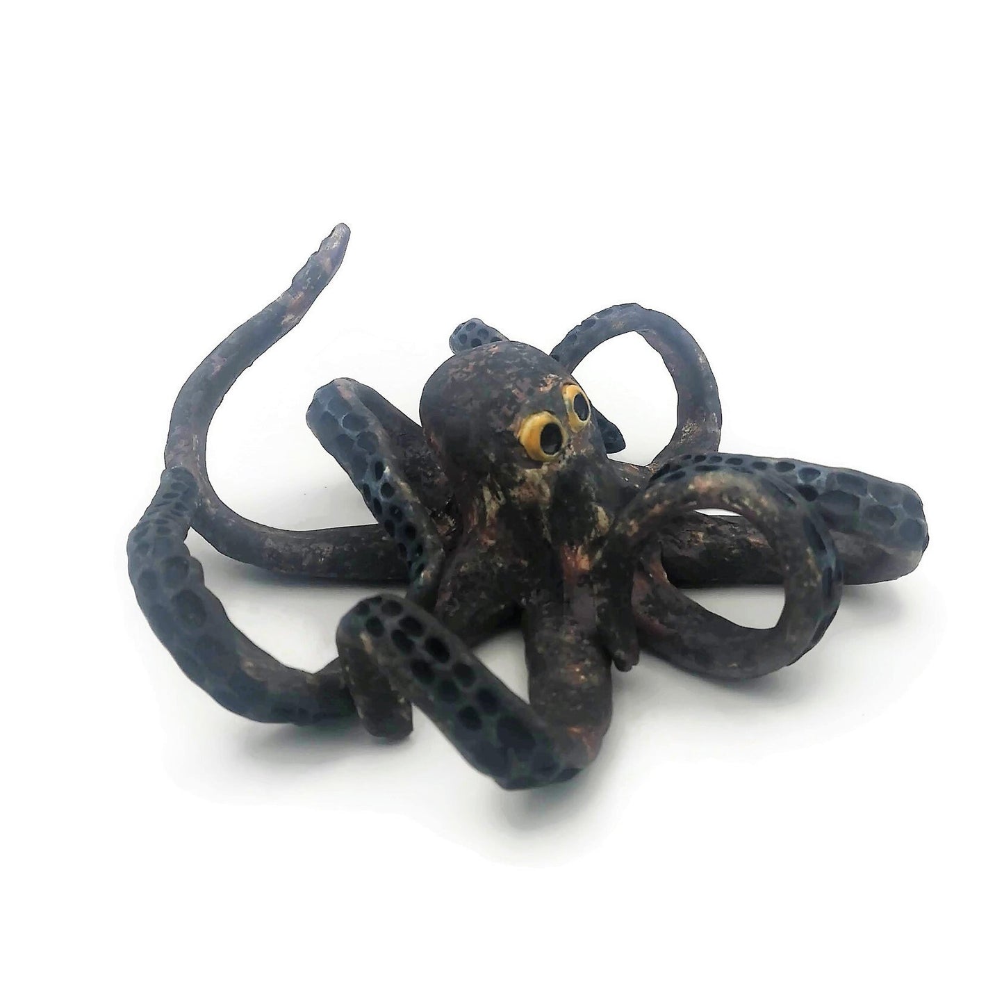 Modern Handmade Ceramic Sculpture, Octopus Modern Coastal Art, Contemporary Custom Wedding Gift For Couple, Decorative Table Sculpture - Ceramica Ana Rafael