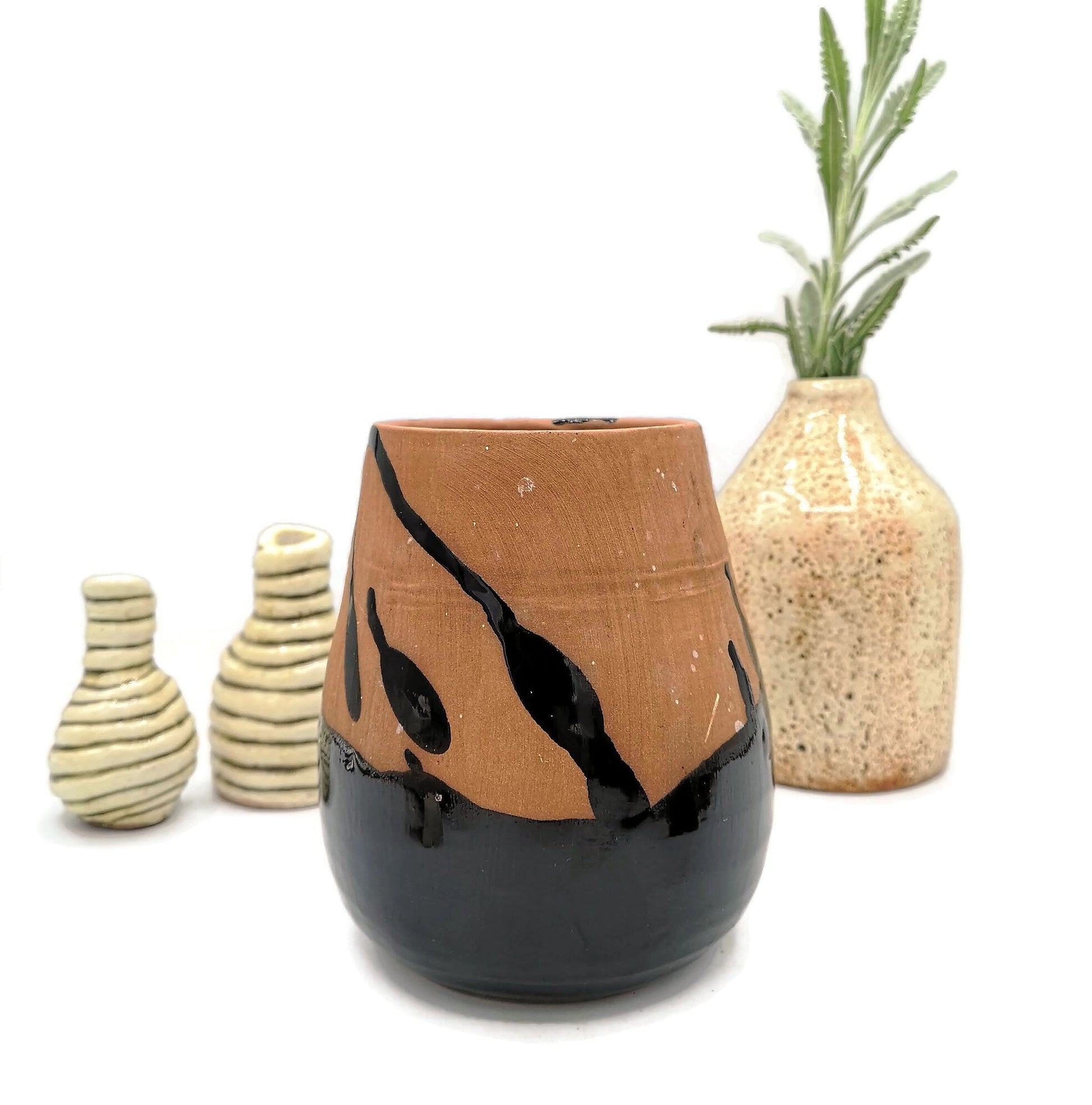 CERAMIC UTENSIL HOLDER, Modern Ceramic Vase, Large Utensil Kitchen Holder Vase, Custom Utensil Organizer, Studio Pottery - Ceramica Ana Rafael