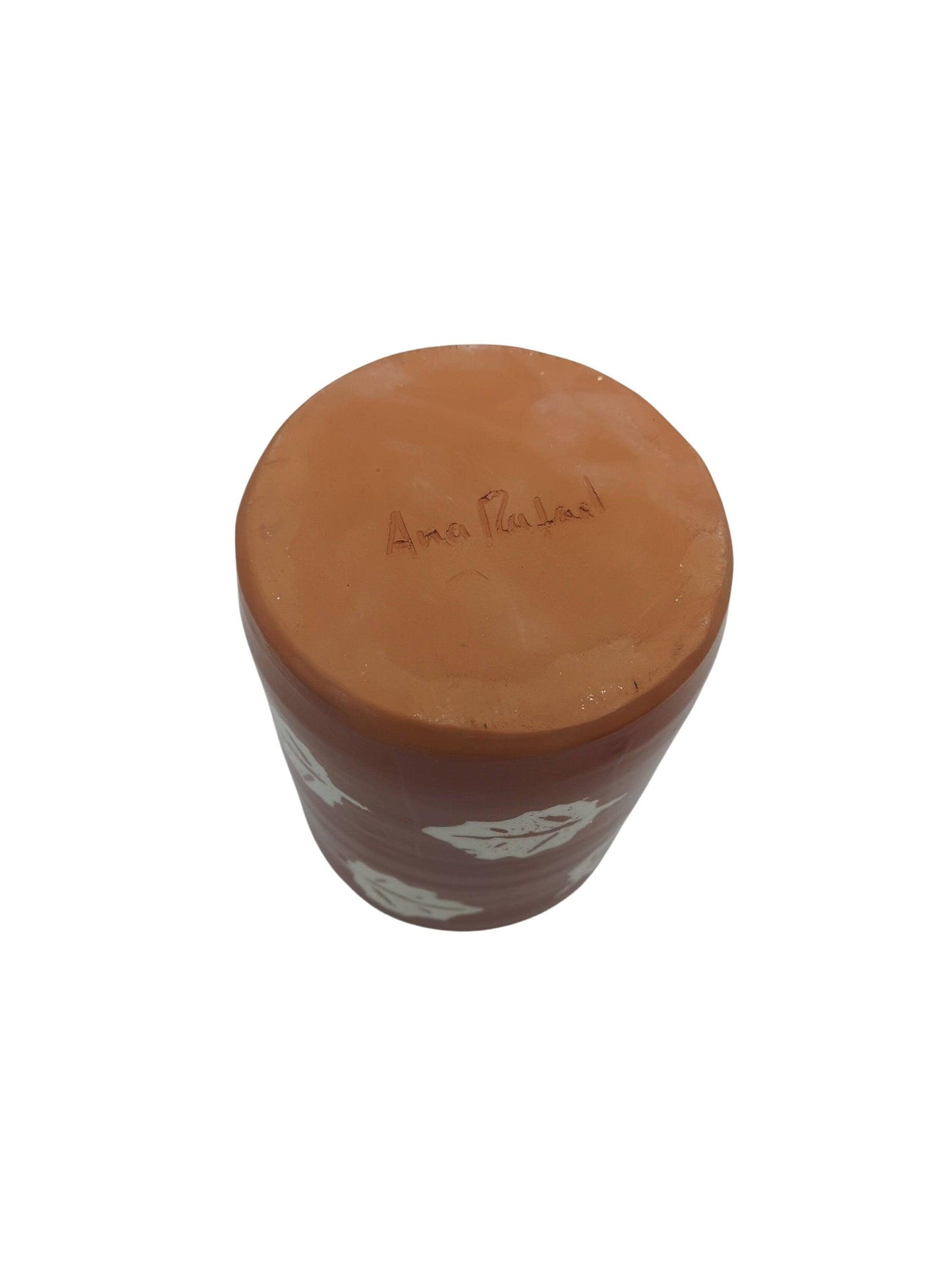 1Pc Handmade Ceramic Terracotta Vase Large Utensil Holder, Spoon Holder Farmhouse Decor House Warming Gifts New Home Paintbrush Holder Crock - Ceramica Ana Rafael