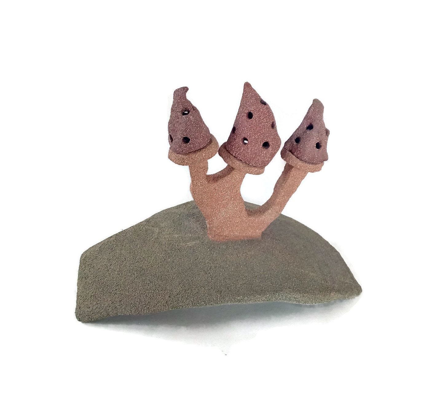 handmade ceramic mushroom sculpture, weird office desk accessories for women, mushroom lovers gift, best sellers, unique wedding gift couple - Ceramica Ana Rafael