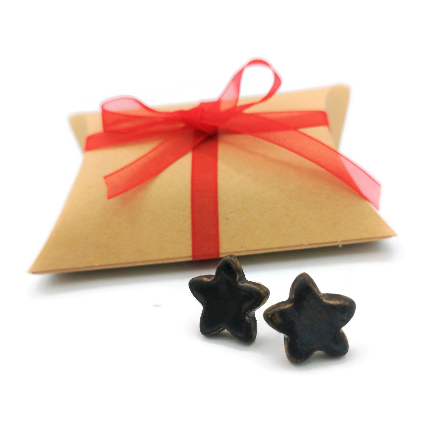 Star Stud Earrings, Geometric Earrings Studs, Clay Earrings Best Gifts For Her, Quirky Mom Birthday Gift From Daughter - Ceramica Ana Rafael