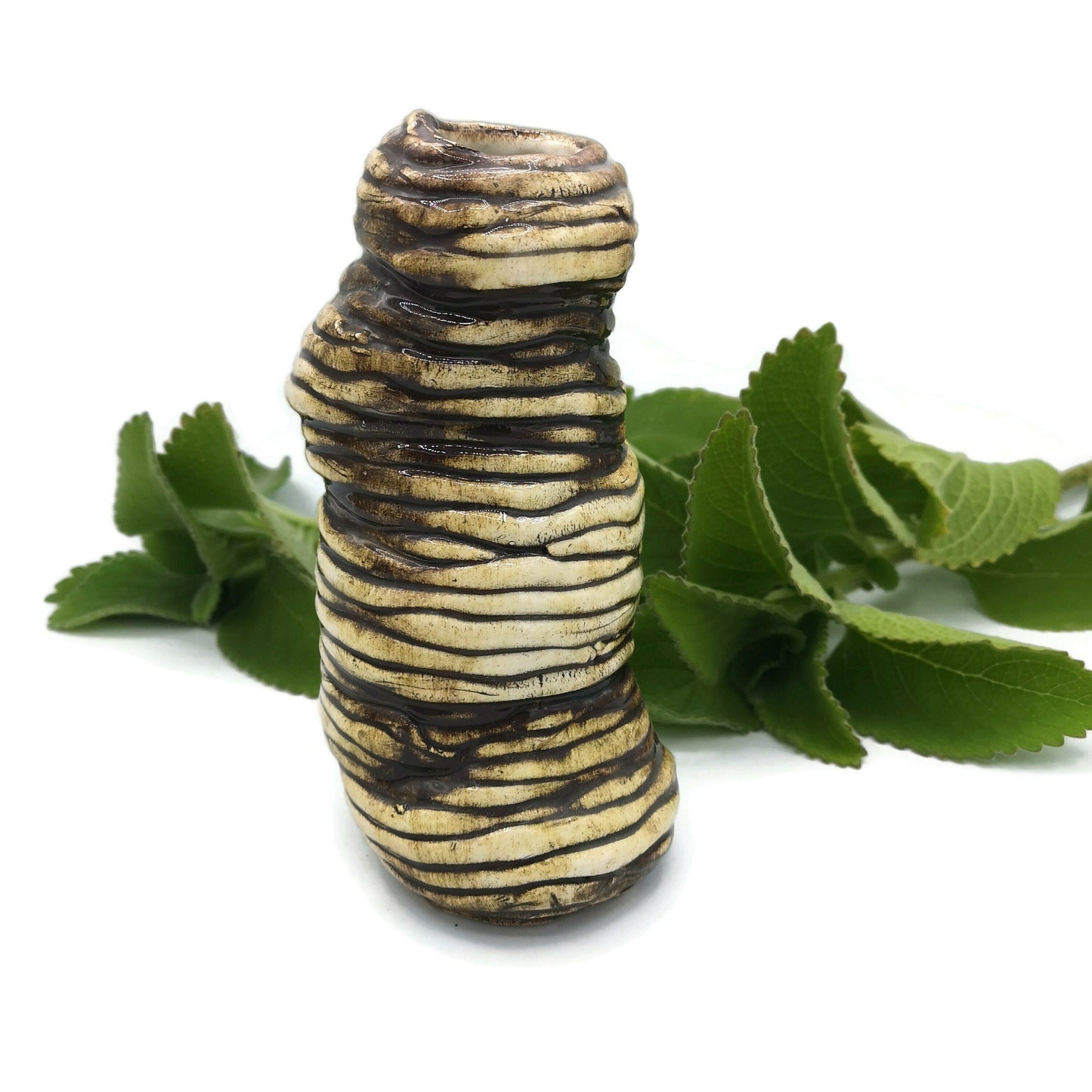 HANDMADE CERAMIC vase, Gifts For Her, Housewarming Gift First Home, abstract sculptural vase for table, office desk accessories for women - Ceramica Ana Rafael