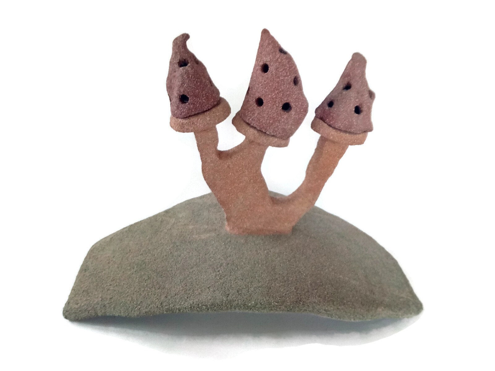 handmade ceramic mushroom sculpture, weird office desk accessories for women, mushroom lovers gift, best sellers, unique wedding gift couple - Ceramica Ana Rafael