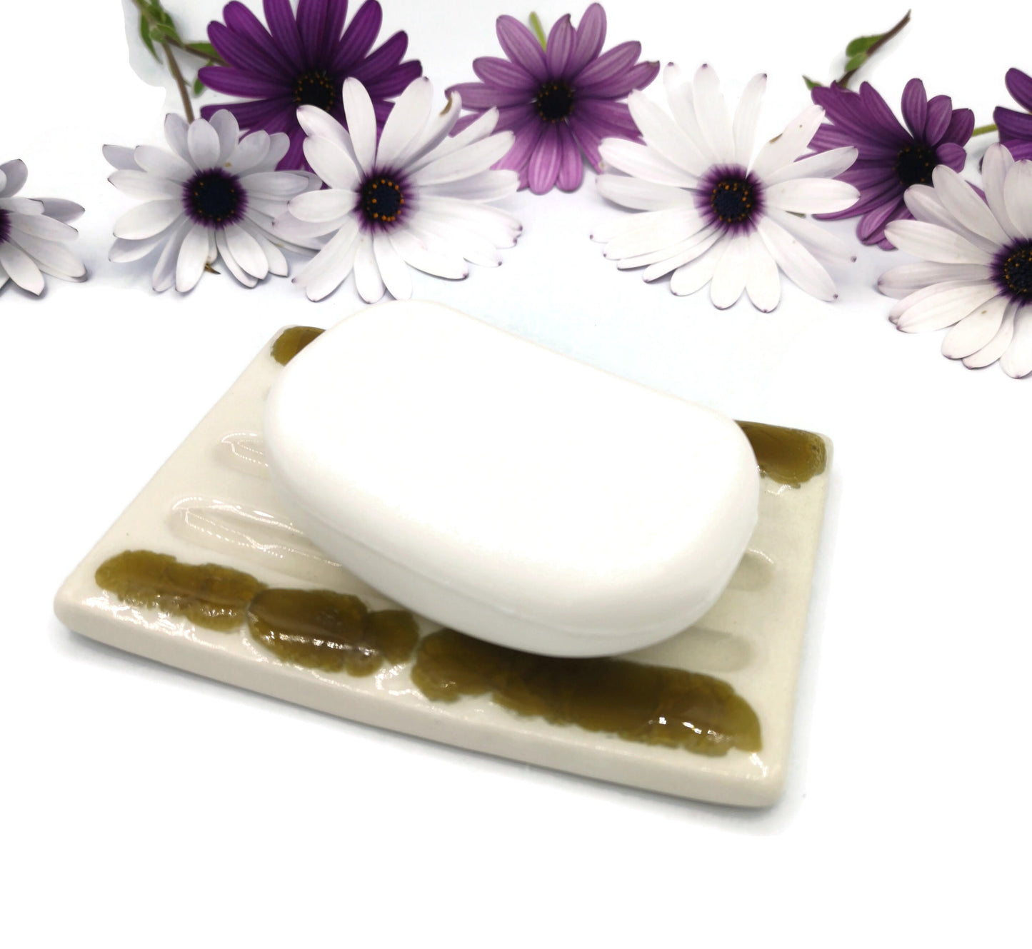 DRAINING SOAP DISH, Soap Saver, Dish Soap Dispenser, Dish Soap Bar Holder, Pottery Soap Dish, Clay Decorative Dish, Ceramic Zero Waste Soap - Ceramica Ana Rafael