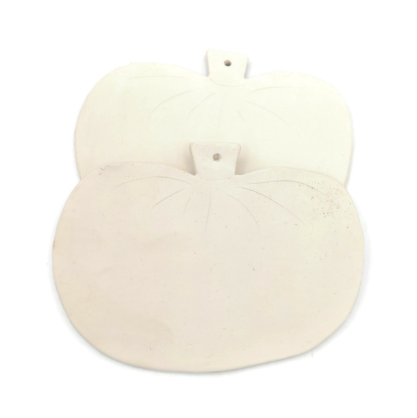 2Pc Large Ceramic Bisque Blank Pumpkin Ready To Paint For Halloween Decor Wall Hanging, Best Sellers DIY Craft Kit For Adults - Ceramica Ana Rafael