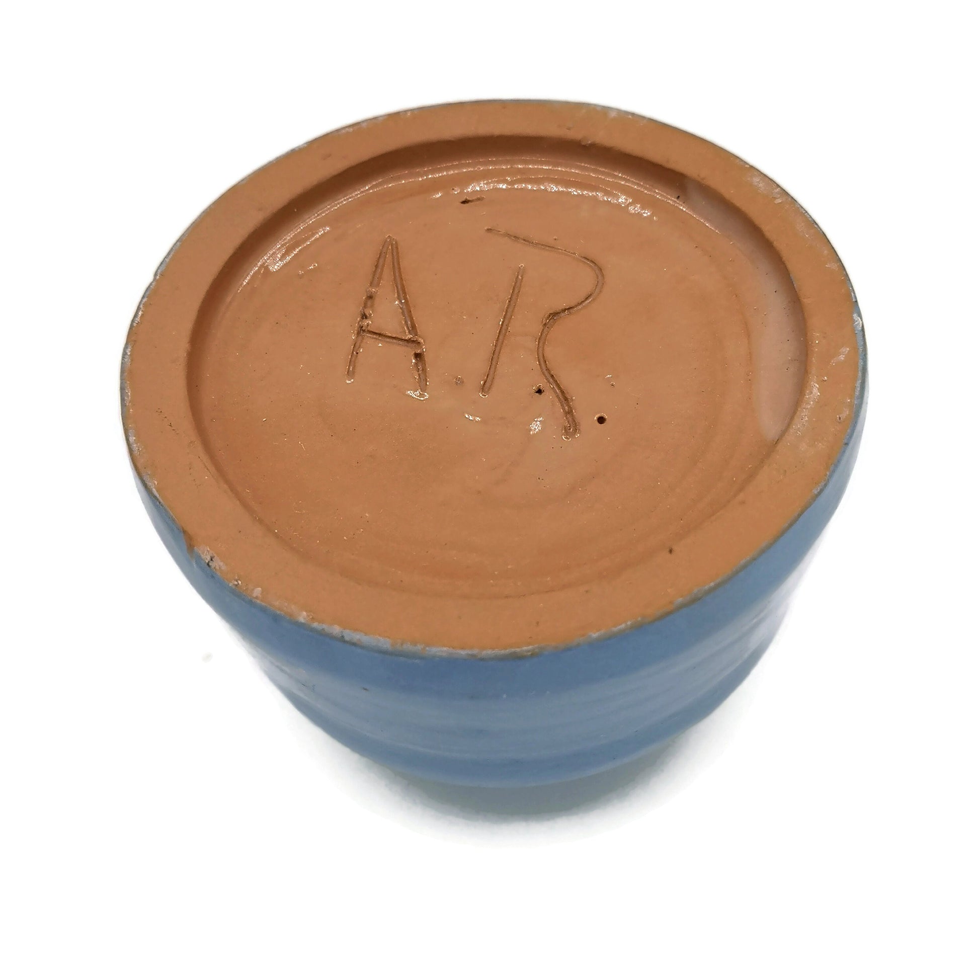 Blue Handmade Ceramic Vase Pen Holder, Pencil Holder For Dad, Fathers Day Gift From Daughter, Office Desk Accessories Best Gifts For Him - Ceramica Ana Rafael