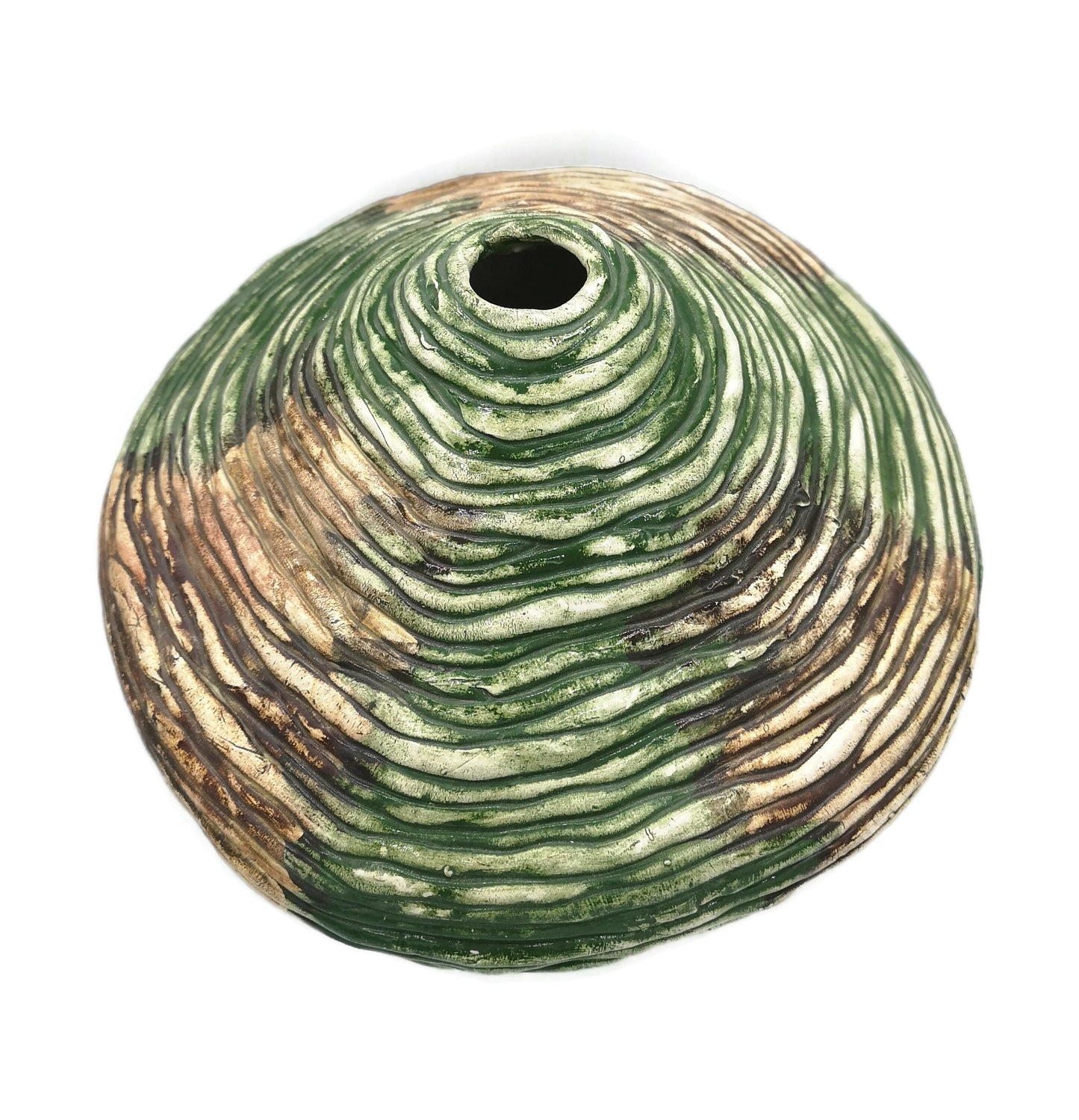 Handmade Ceramic Bud Vase, Rustic Home Decor, Unique Wedding Gift For Couple, Ceramic Sculpture With Antique Look, Large Floor Vase Textured - Ceramica Ana Rafael