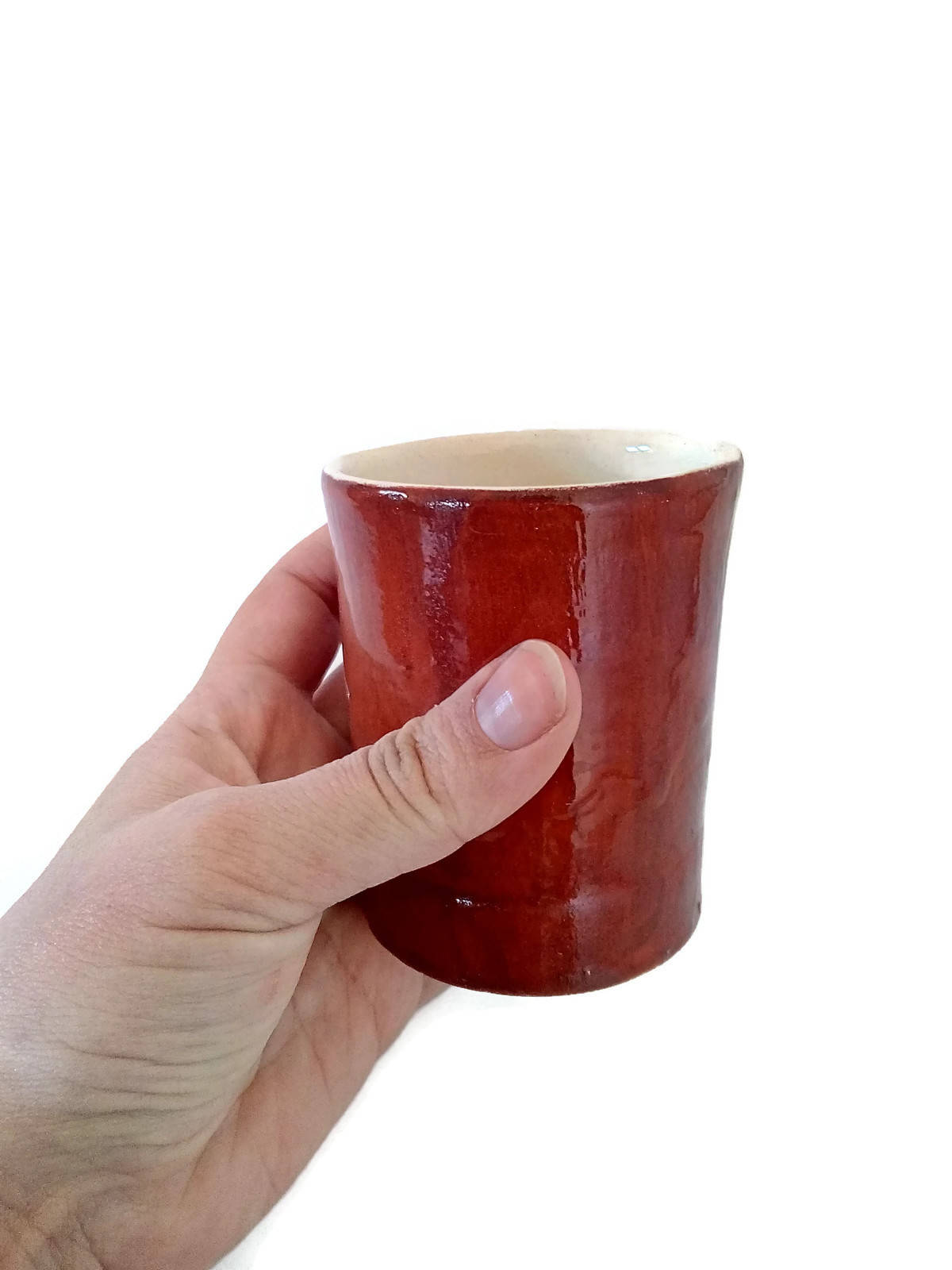 CERAMIC TUMBLER No HANDLE, Coffee Mug Handmade Pottery, Best Gifts For Him, Valentines Day Gift, Housewarming Gift First Home, Keep Cup - Ceramica Ana Rafael