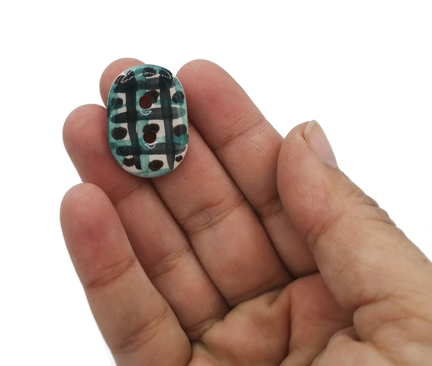 6Pc Handmade Ceramic Sewing Buttons Set, Novelty Buttons, Trending Now Decorative Buttons, Best Sellers Custom Sewing Supplies And notions - Ceramica Ana Rafael