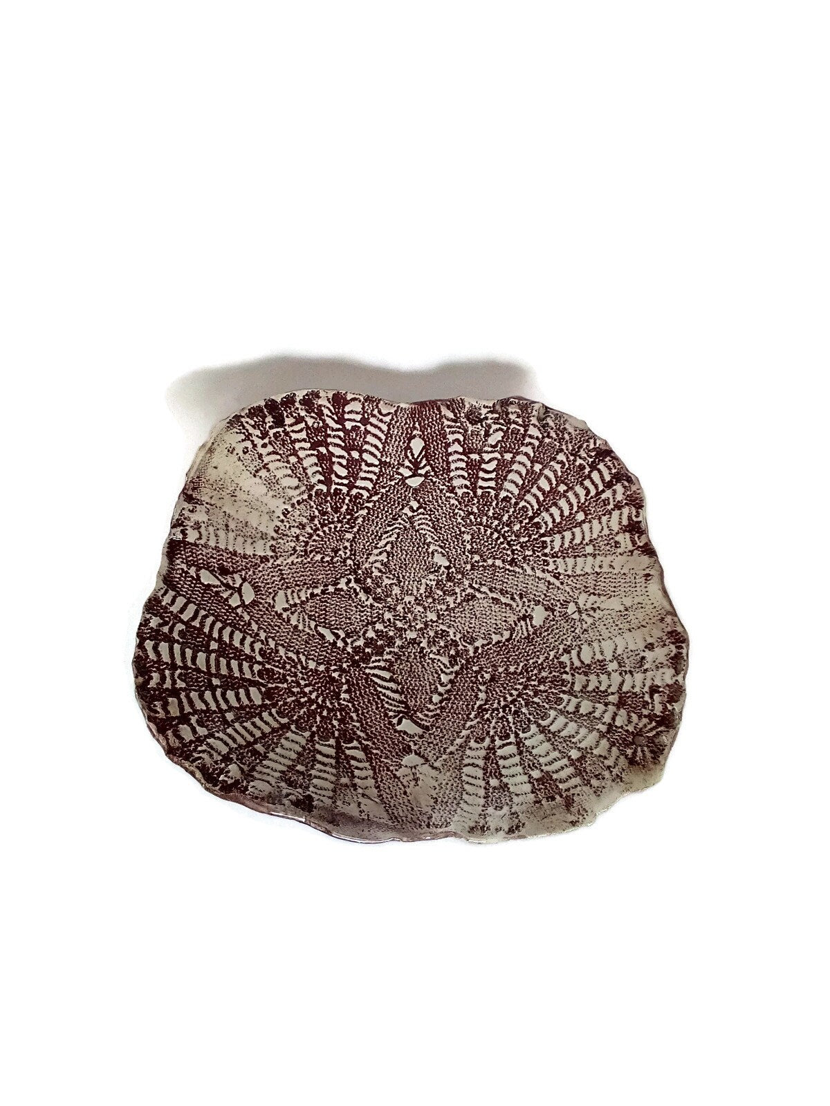 Antique Lace Decorative Ceramic Platter, Portuguese Pottery Best Gifts For Her, Mom Birthday Gift From Son Best Seller Decorative Tray Decor - Ceramica Ana Rafael
