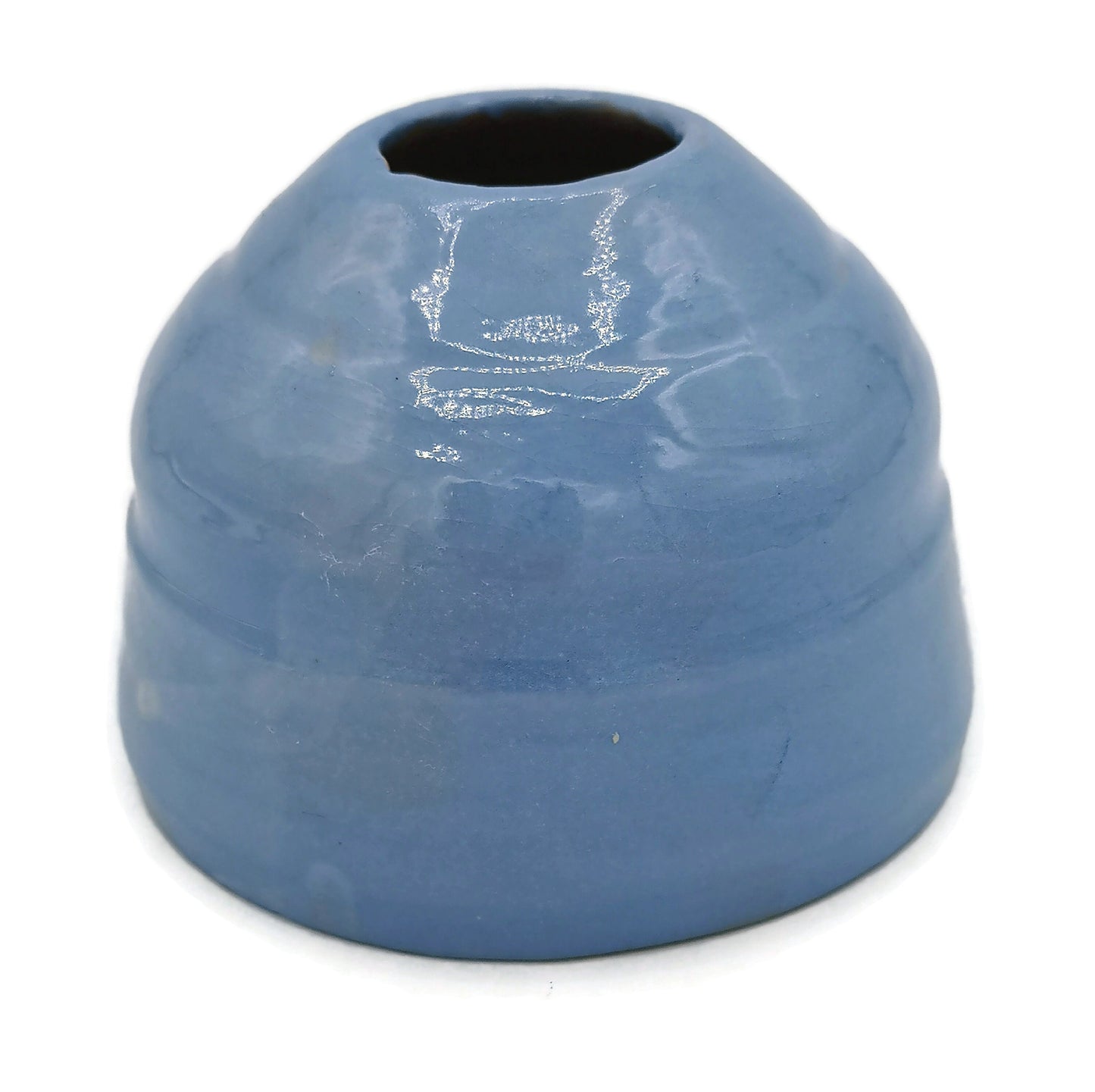 Blue Handmade Ceramic Vase Pen Holder, Pencil Holder For Dad, Fathers Day Gift From Daughter, Office Desk Accessories Best Gifts For Him - Ceramica Ana Rafael