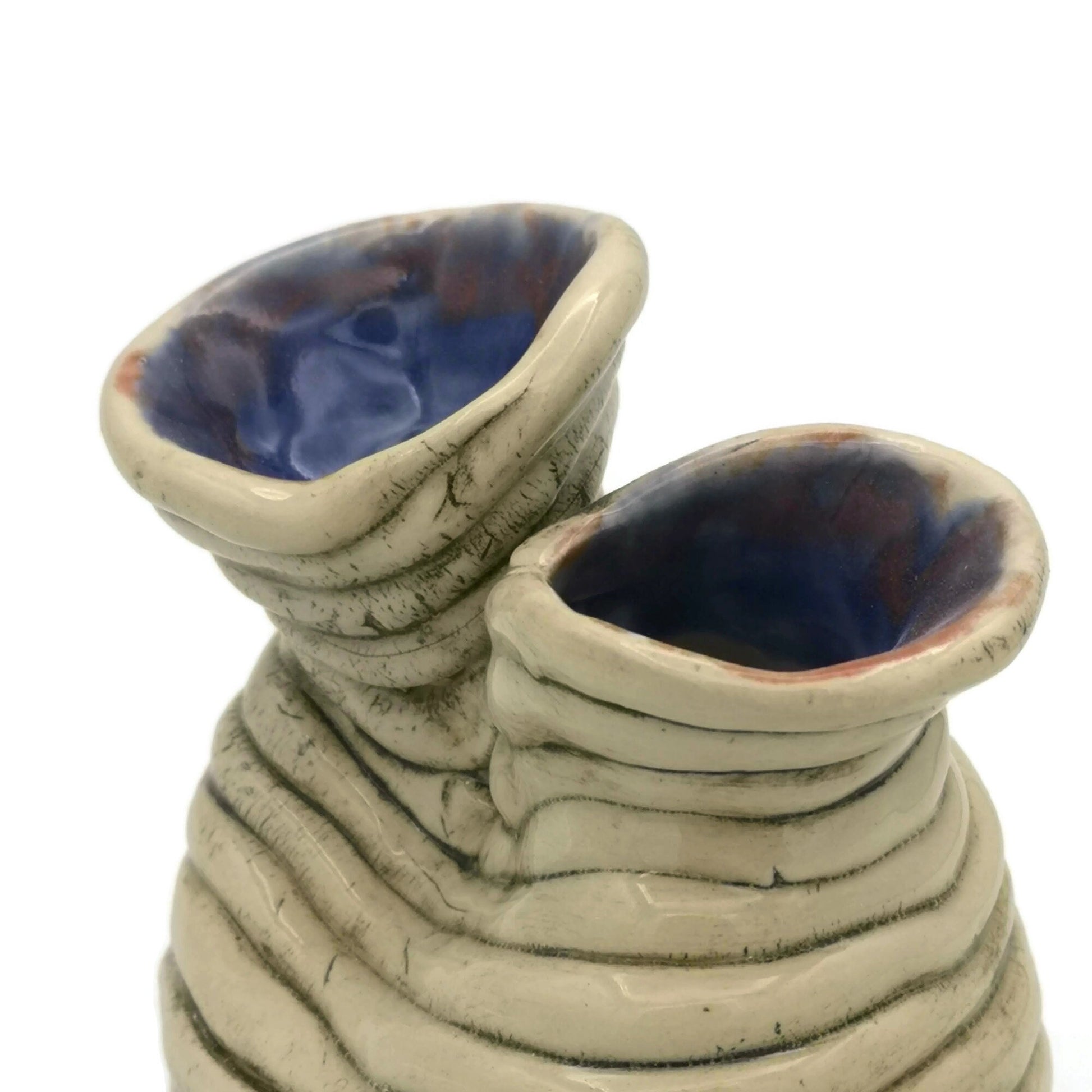 Handmade ceramic Vase, Pottery Vase Irregular Shape, Best Sellers, Mom Birthday Gift From Daughter, Abstract Sculpture Ceramic Vessel - Ceramica Ana Rafael