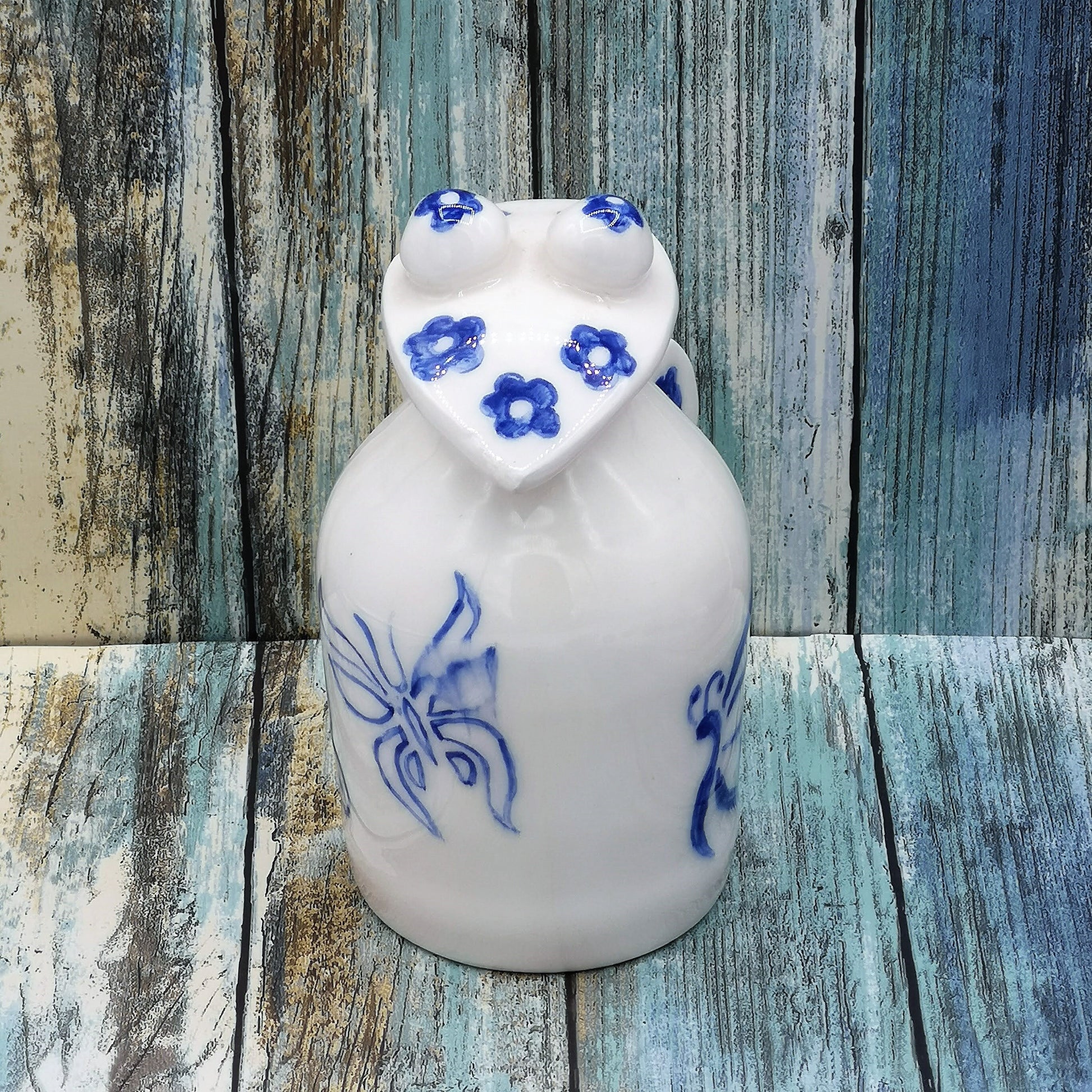 PITCHER WITH LID, Pottery Vase, Hand Painted Pitcher, Ceramic Jug, Iced Tea Pitcher, Small Pitcher, Ceramic Water Pitcher, Host Gift - Ceramica Ana Rafael