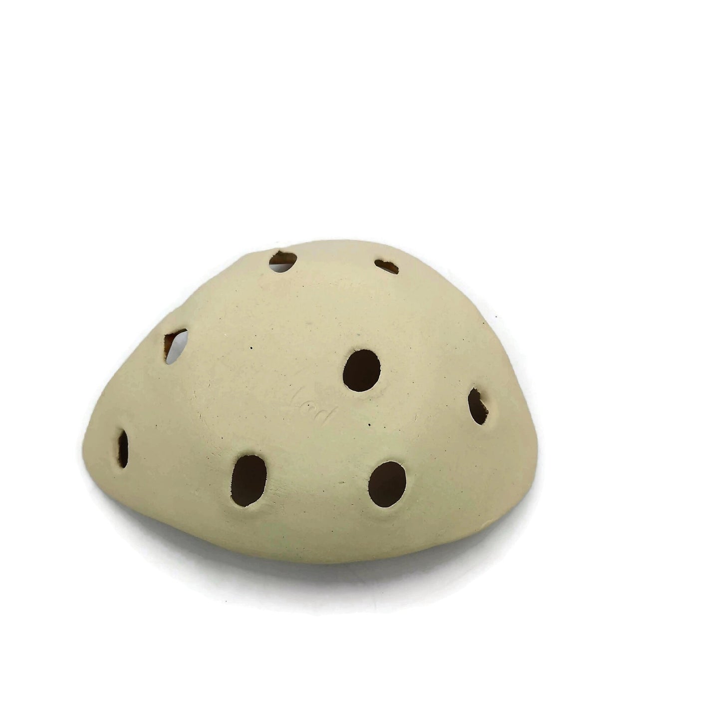 Small Handmade Ceramic Bowl With Holes, Yellow Pottery Decorative Clay Trinket Dish, Mom Birthday Gift From Daughter, Jewelry Organizer - Ceramica Ana Rafael