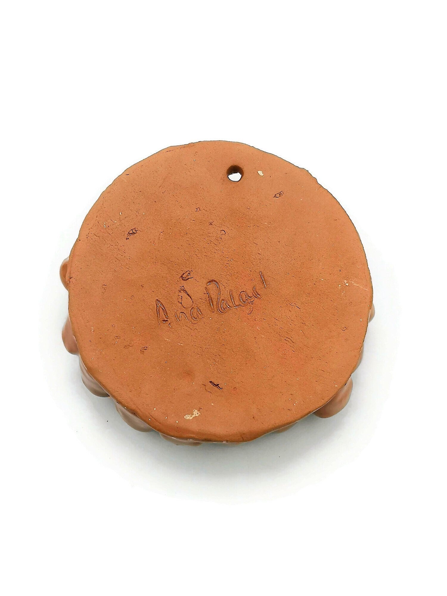 Handmade Ceramic Coral Wall Hanging, Unique Terracotta Artisan Pottery Wall Decor Beach Themed, Unique Ocean Wall Art For Home Decor - Ceramica Ana Rafael