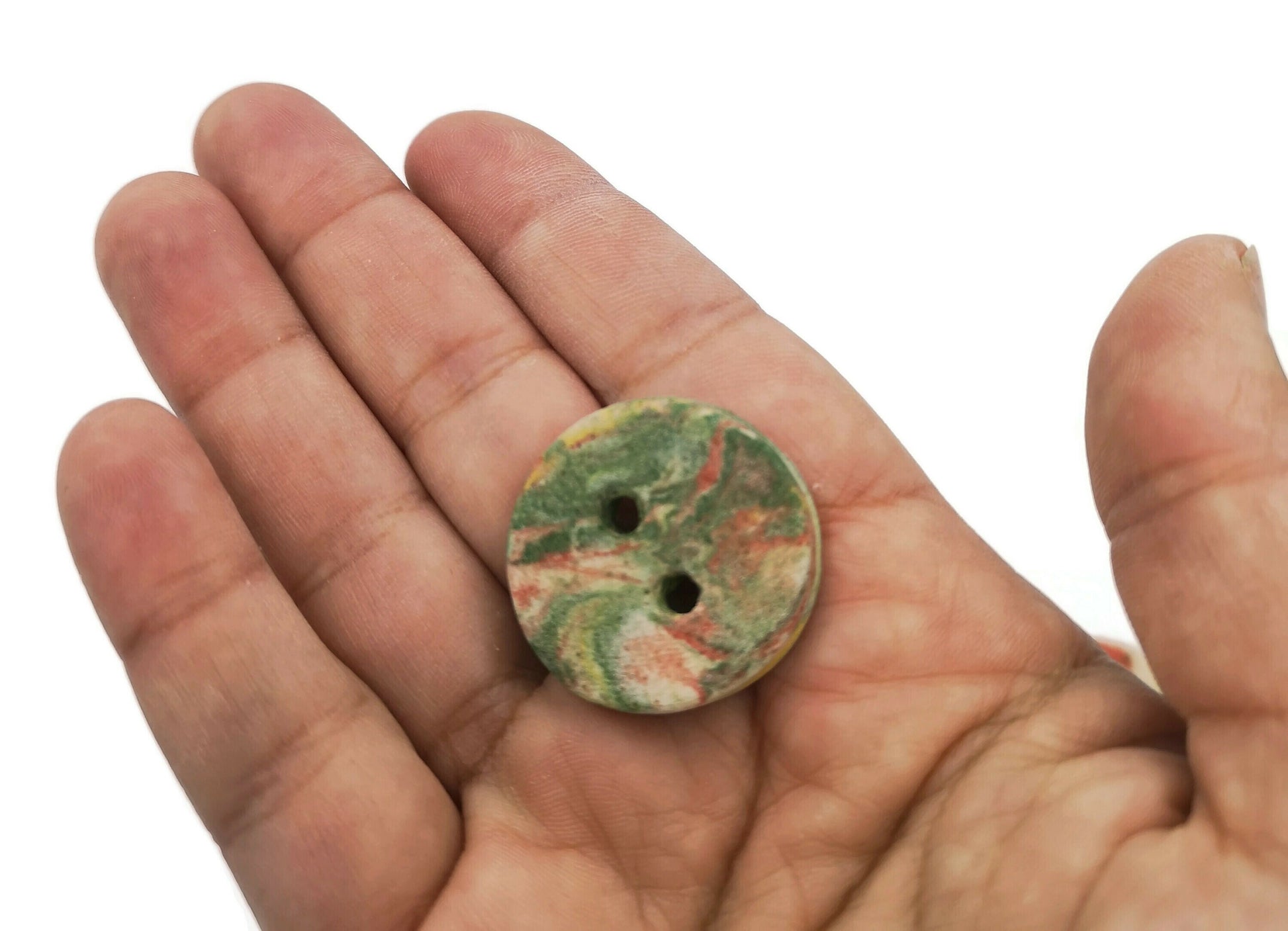 Handmade Ceramic Sewing Buttons Lot Of 6, Novelty Buttons For Crafts, Best Sellers Custom Buttons, Unique Backpack Buttons Cute, Coat Button - Ceramica Ana Rafael