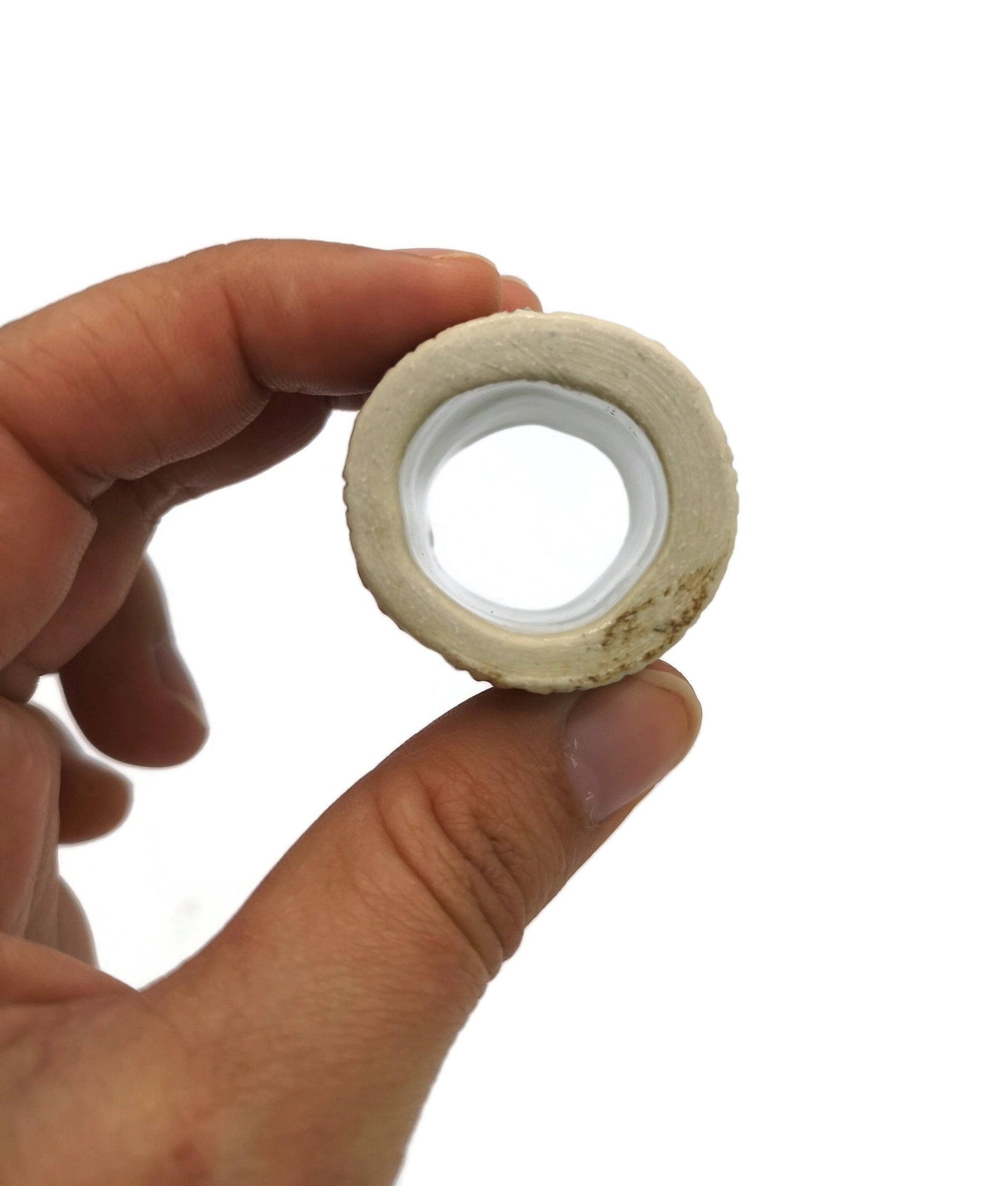 LARGE TUBE BEADS, 35mm Handmade Ceramic Macrame Beads For Crafts, Best Gifts For Him, Clay Bead, Large Hole Beads For Dreadlock - Ceramica Ana Rafael