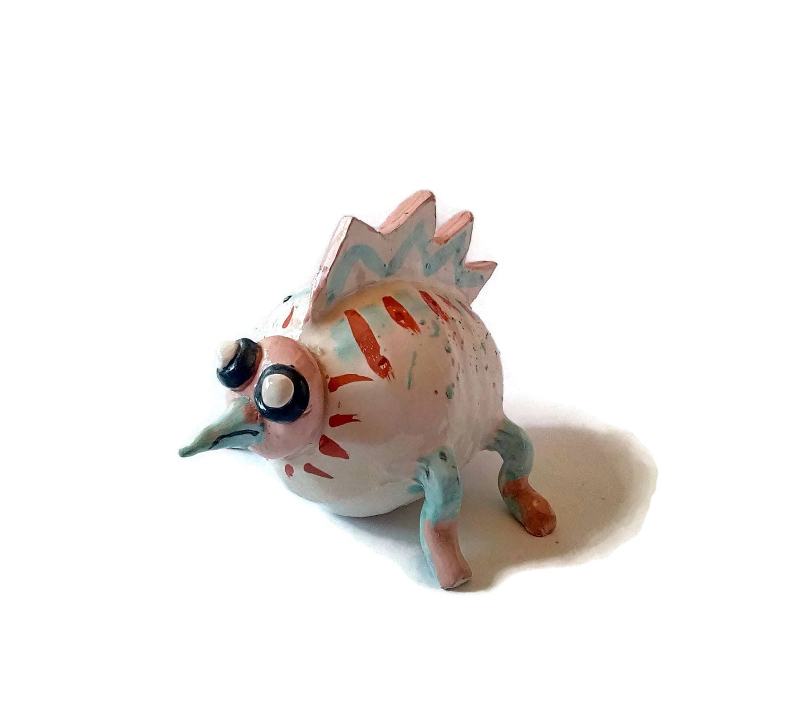 WEIRD SCULPTURE, CERAMIC Sculpture Modern, Unique 9th Anniversary Gift, Handmade Pottery Animal Figurine - Ceramica Ana Rafael