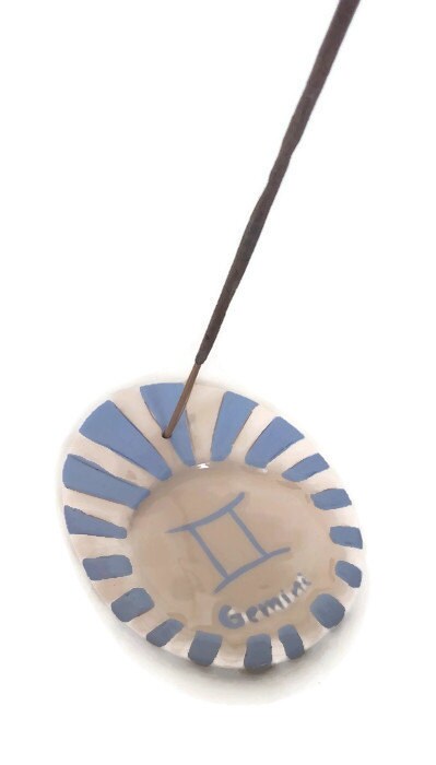 STICK INCENSE BURNER, Gemini Birthday Gift, Mothers Day Gift From Daughter, Incense Stick Holder, Clay Incense Tray, Mom Gift Best Sellers - Ceramica Ana Rafael