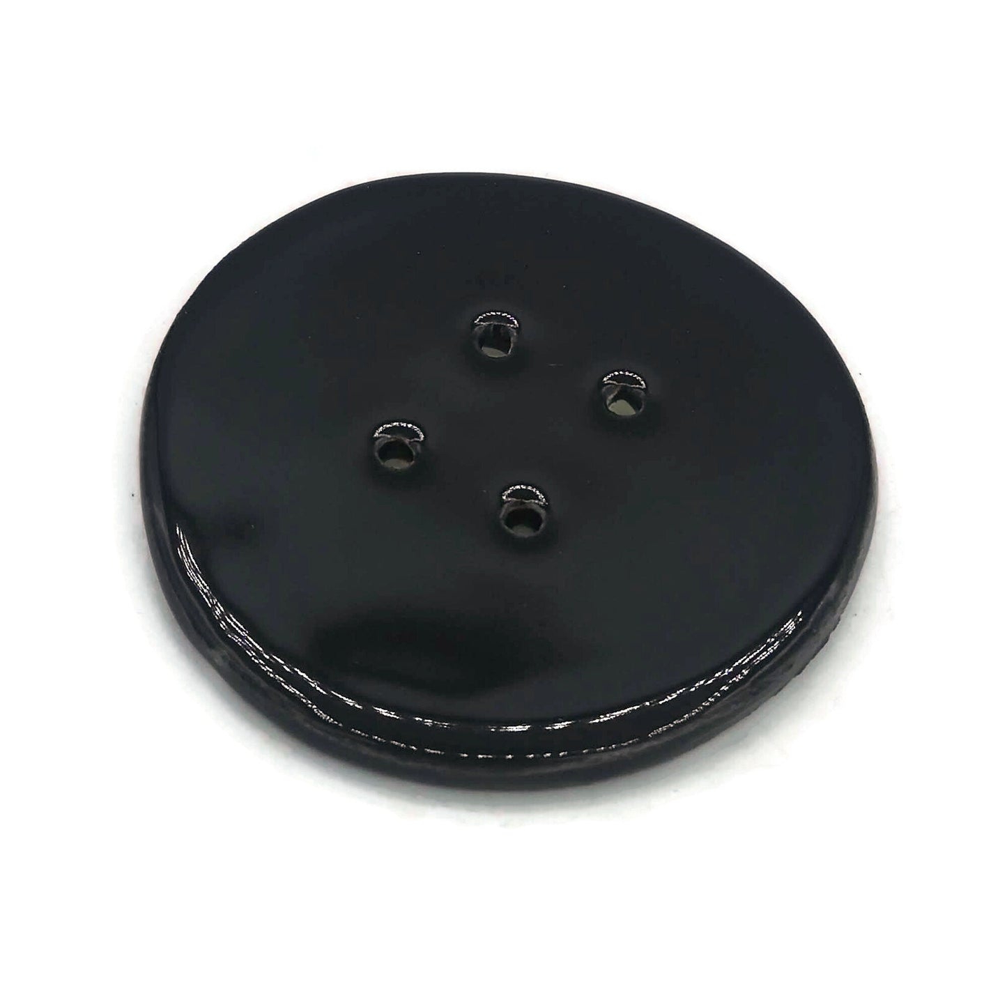 1Pc Extra Large Buttons, Handmade Ceramic Round Sewing Buttons, 3 inch Cute Jacket Buttons, Flatback Coat Buttons - Ceramica Ana Rafael