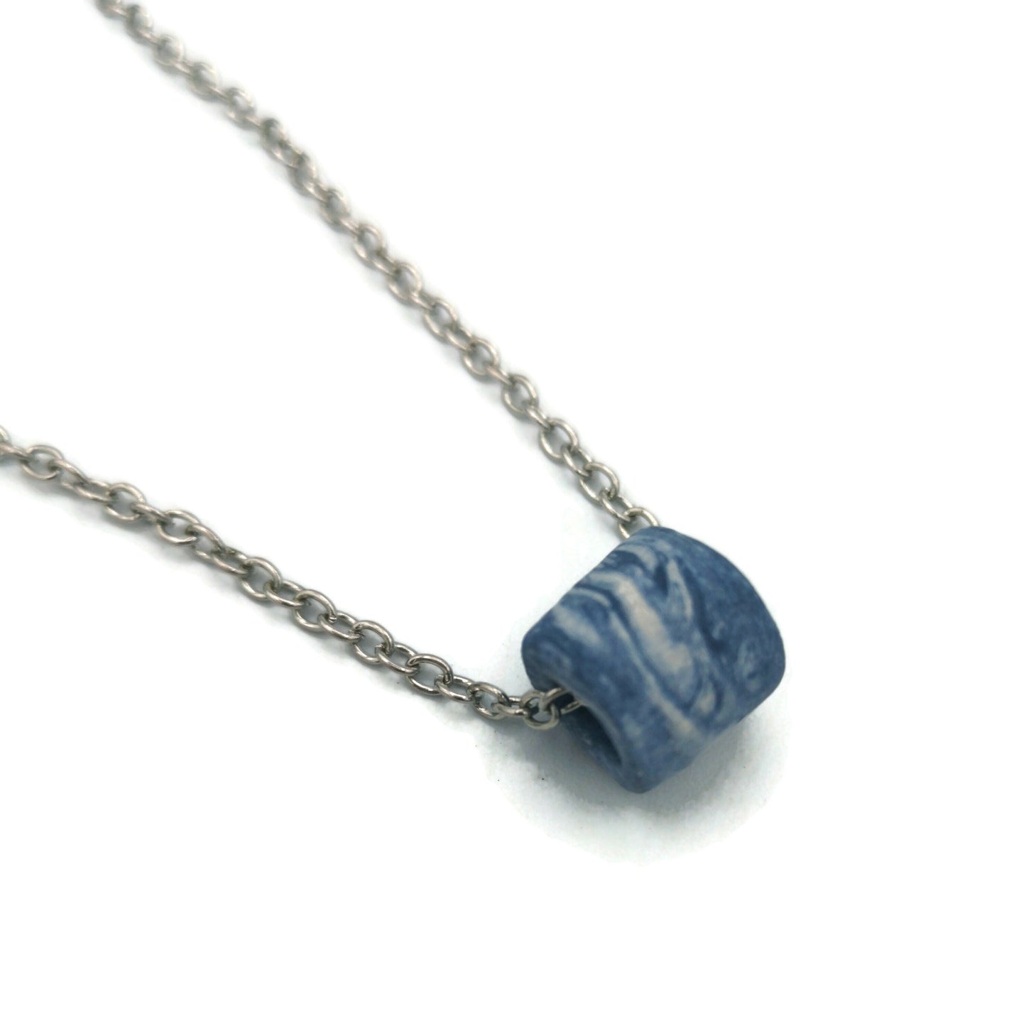 EVERYDAY NECKLACE, HANDMADE Ceramics Jewelry For Fathers Day Gift, Custom Birthday Gift For Men, Hippie Beaded Necklace For Dad, Boho Choker - Ceramica Ana Rafael