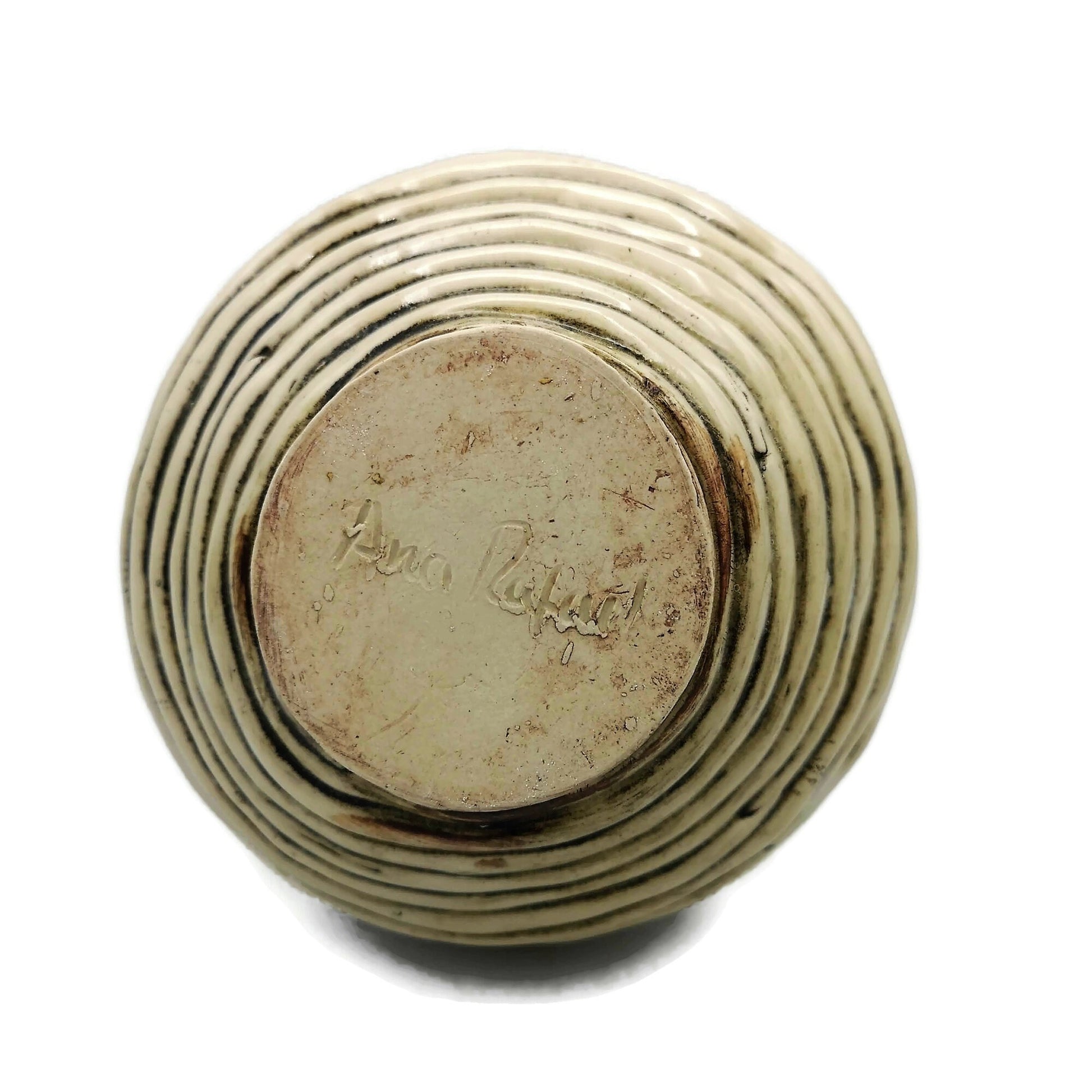 Textured Ceramic Bud Vase, Unique Flower Vase Best Gifts For Him, Irregular Shape Handmade Stoneware Pottery Mid Century Modern - Ceramica Ana Rafael
