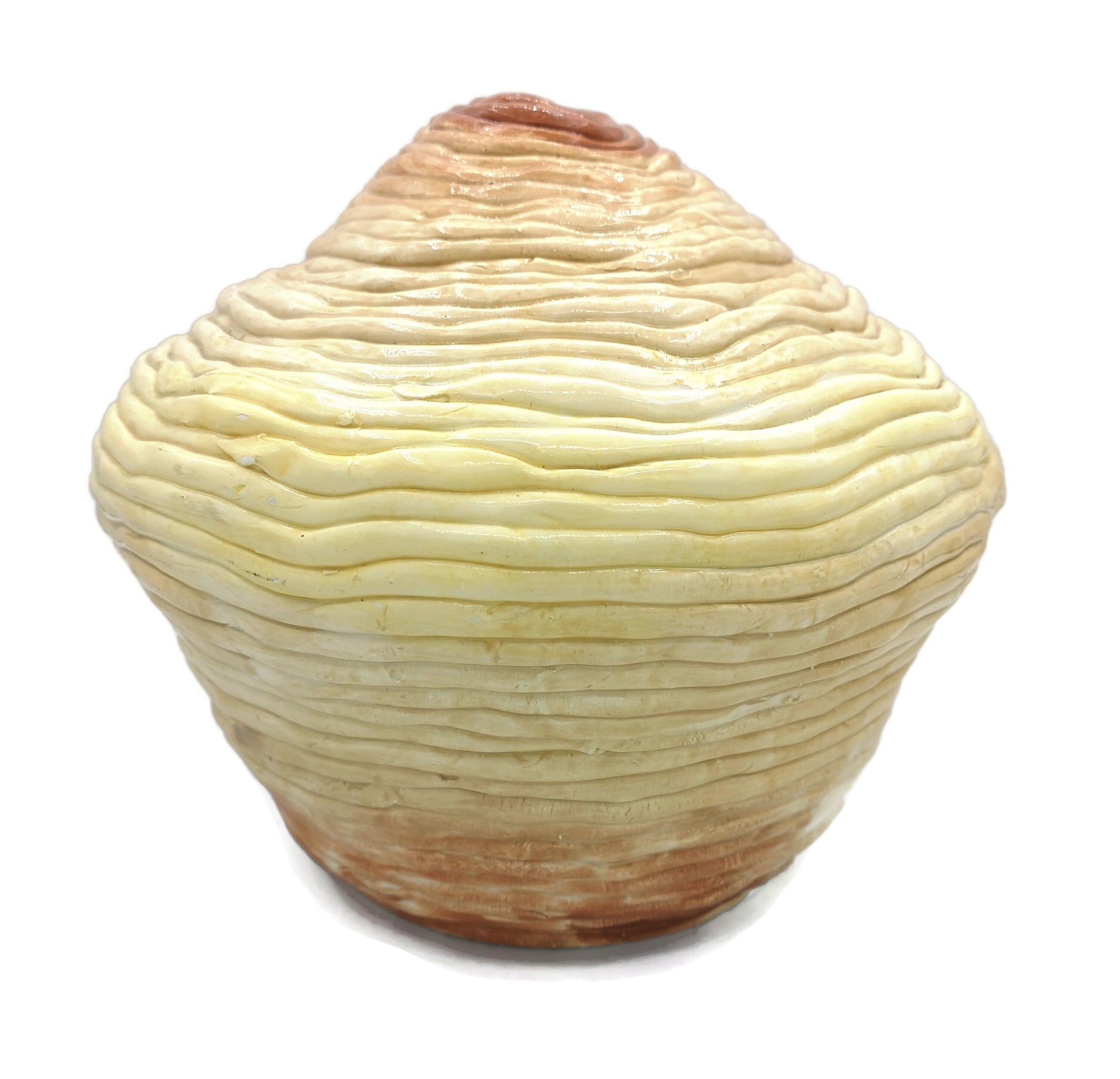 Handmade Tall Ceramic Vase, Sculptural Bud Vase With Antique Look, Art Decor Unique Wedding Gift For Couple, Large Floor Vase Textured - Ceramica Ana Rafael