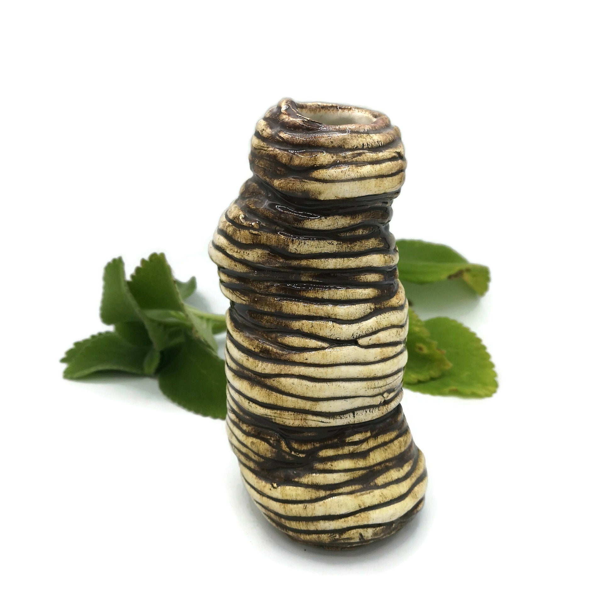 HANDMADE CERAMIC vase, Gifts For Her, Housewarming Gift First Home, abstract sculptural vase for table, office desk accessories for women - Ceramica Ana Rafael