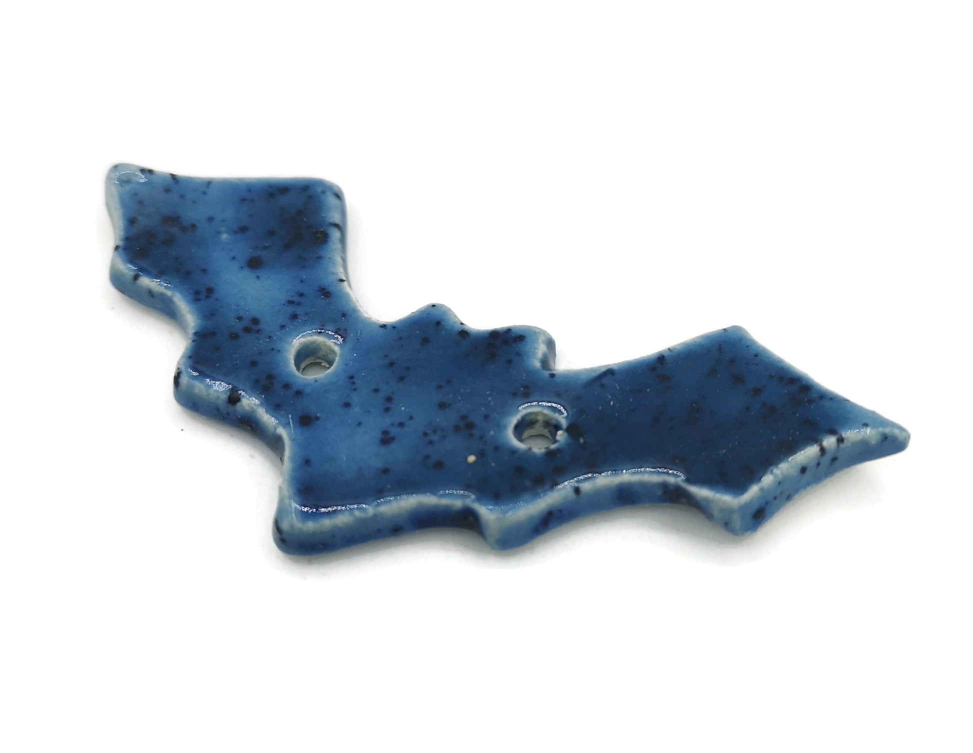 NOVELTY BUTTONS, HALLOWEEN Buttons, Set Of 3 Large Bat Sewing Buttons, Handmade Ceramics Gifts For Her, Handmade Pottery - Ceramica Ana Rafael