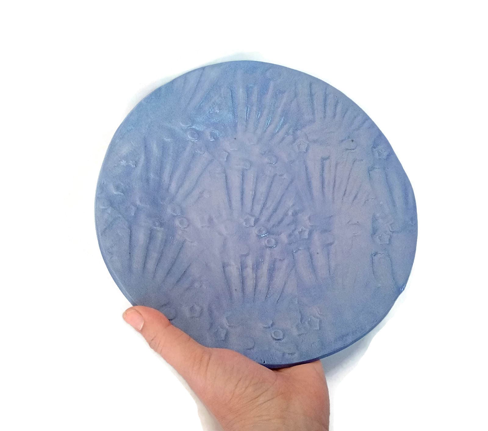 HANDMADE CERAMIC PLATE, Unique Dinner Plates, Housewarming Gift First Home, Round Wall Decor Serving Dish For Display, Round Ceramic Tray - Ceramica Ana Rafael