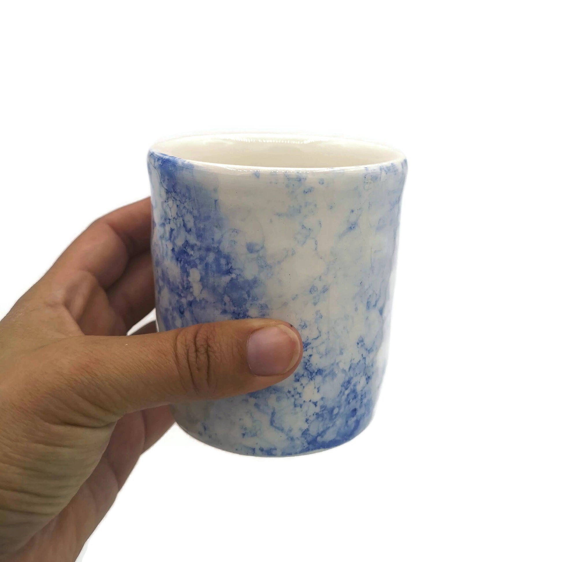 TOOTHBRUSH HOLDER, CERAMIC Tumbler, Utensil Holder, Desk Organizer For Pencil And Pen, Toothbrush Cup - Ceramica Ana Rafael