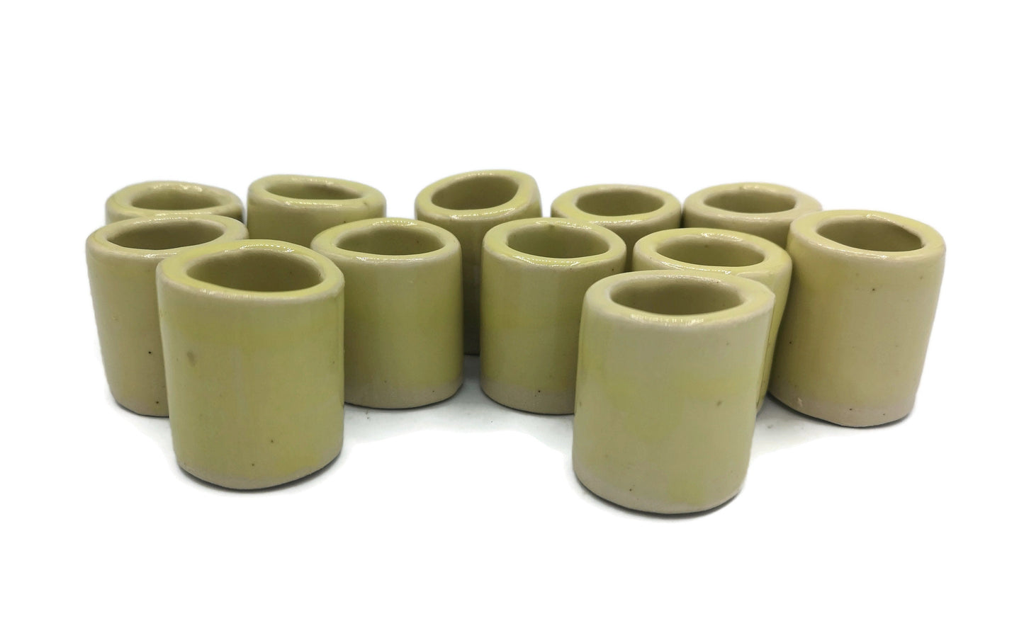 LARGE TUBE BEADS, 1 Pc Unique Clay Beads For Macrame, 35mm Long Ceramic Beads, Decorative Craft Beads With Large Hole - Ceramica Ana Rafael