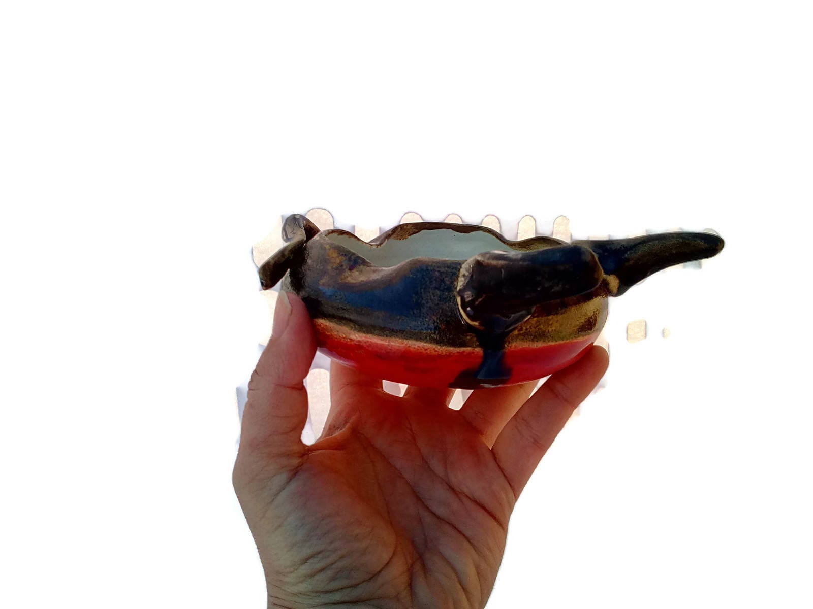 MODERN ASHTRAY, CERAMIC Ashtray, Handmade Pottery Cigar Ashray Decorative - Ceramica Ana Rafael