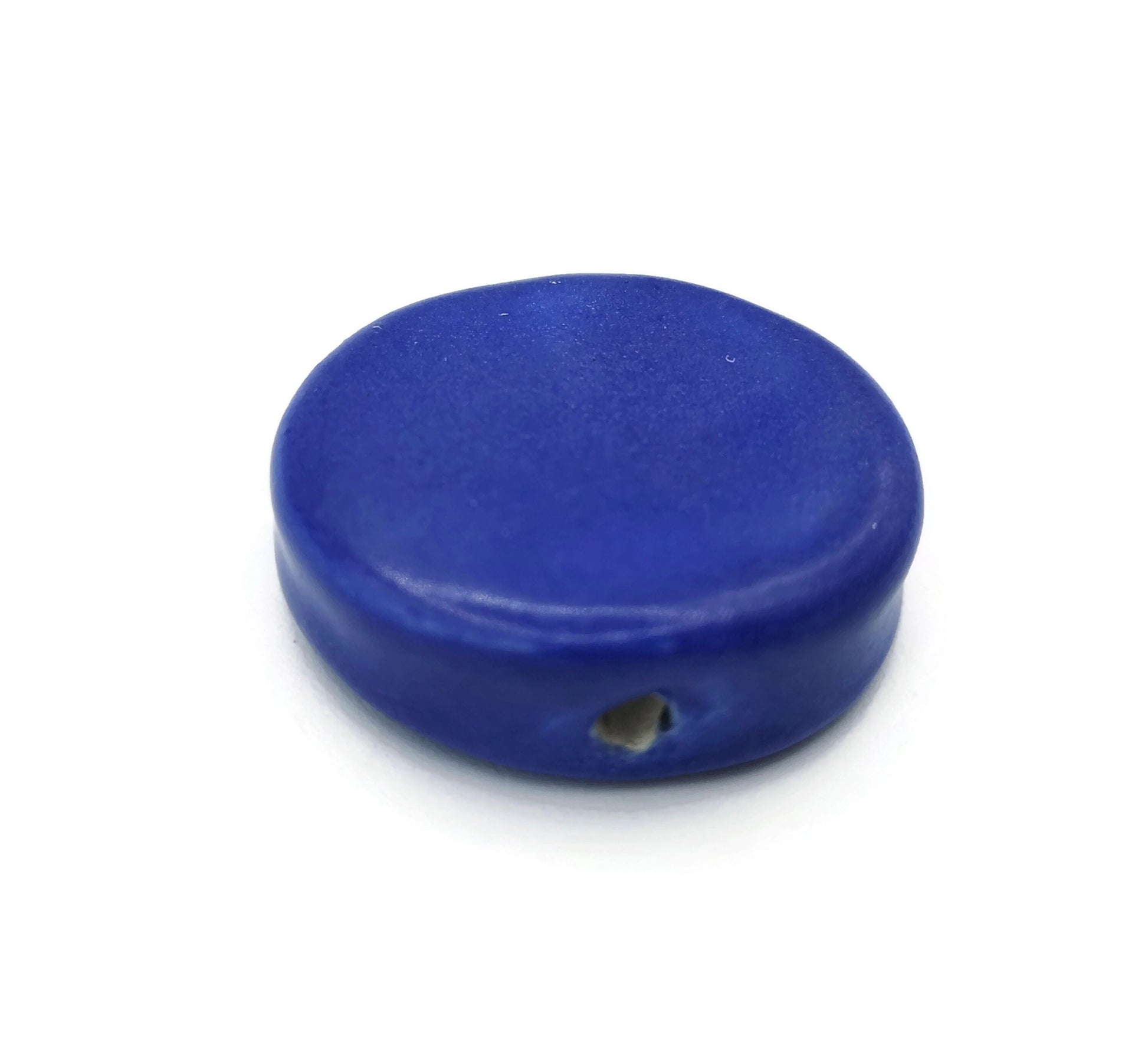 Clay Beads For Jewelry Making, Coin Beads For Crafts, Handmade Ceramic Macrame Beads, Best Selers Round Beads Jumbo, Large Unusual Beads - Ceramica Ana Rafael