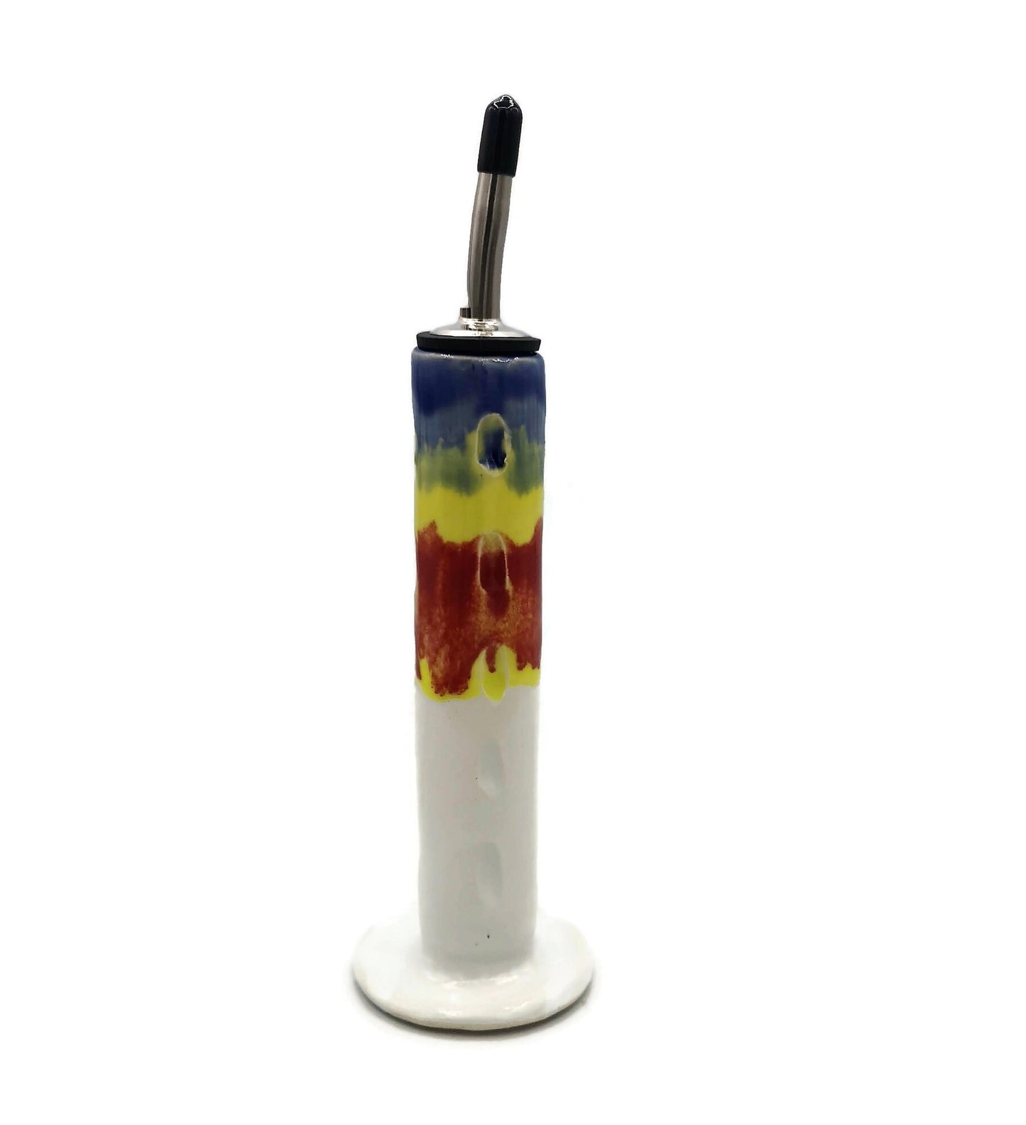 CONDIMENT BOTTLES, CERAMIC Bottle For Oil, Handmade Portuguese Pottery Olive Oil Dispenser, Cooking Gifts For Men, Bottle With Stopper - Ceramica Ana Rafael