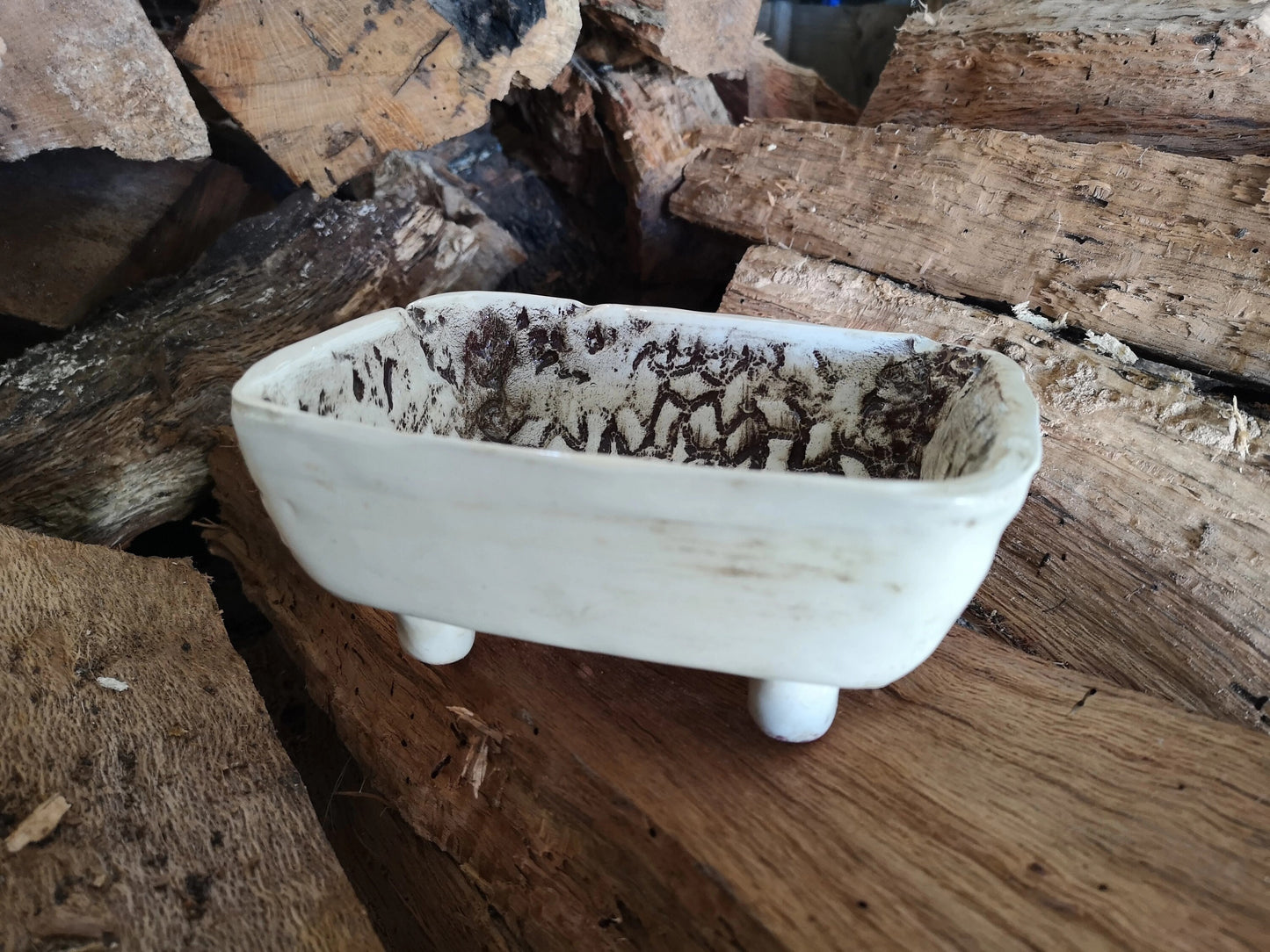 TRINKET BOWL, DECORATIVE Bowl With Feet, Handmade Elegant Tableware For Dining Room Decor, Key Bowl - Ceramica Ana Rafael