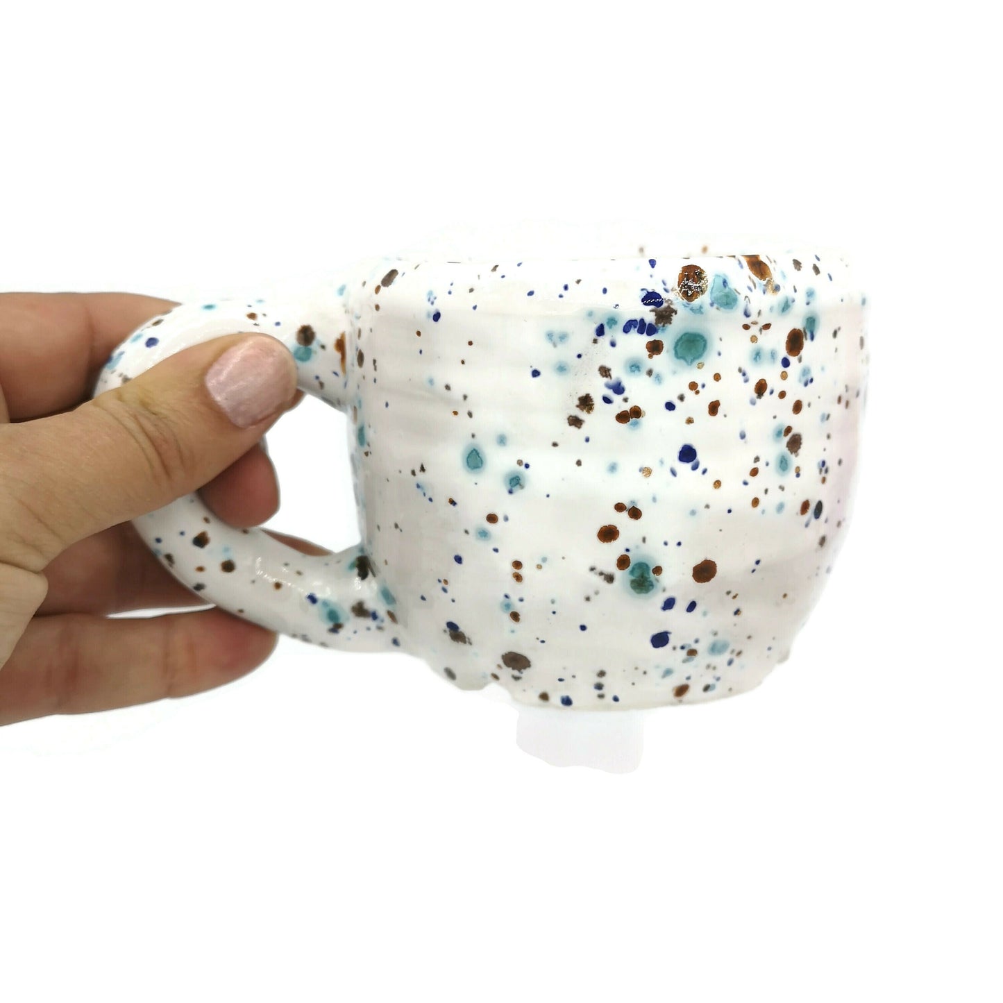 Confetti Mug, Large Coffee Mug, Best gifts For Him, Handmade Ceramic Mug, Mom Birthday Gift For Women, Dad Birthday Gift - Ceramica Ana Rafael